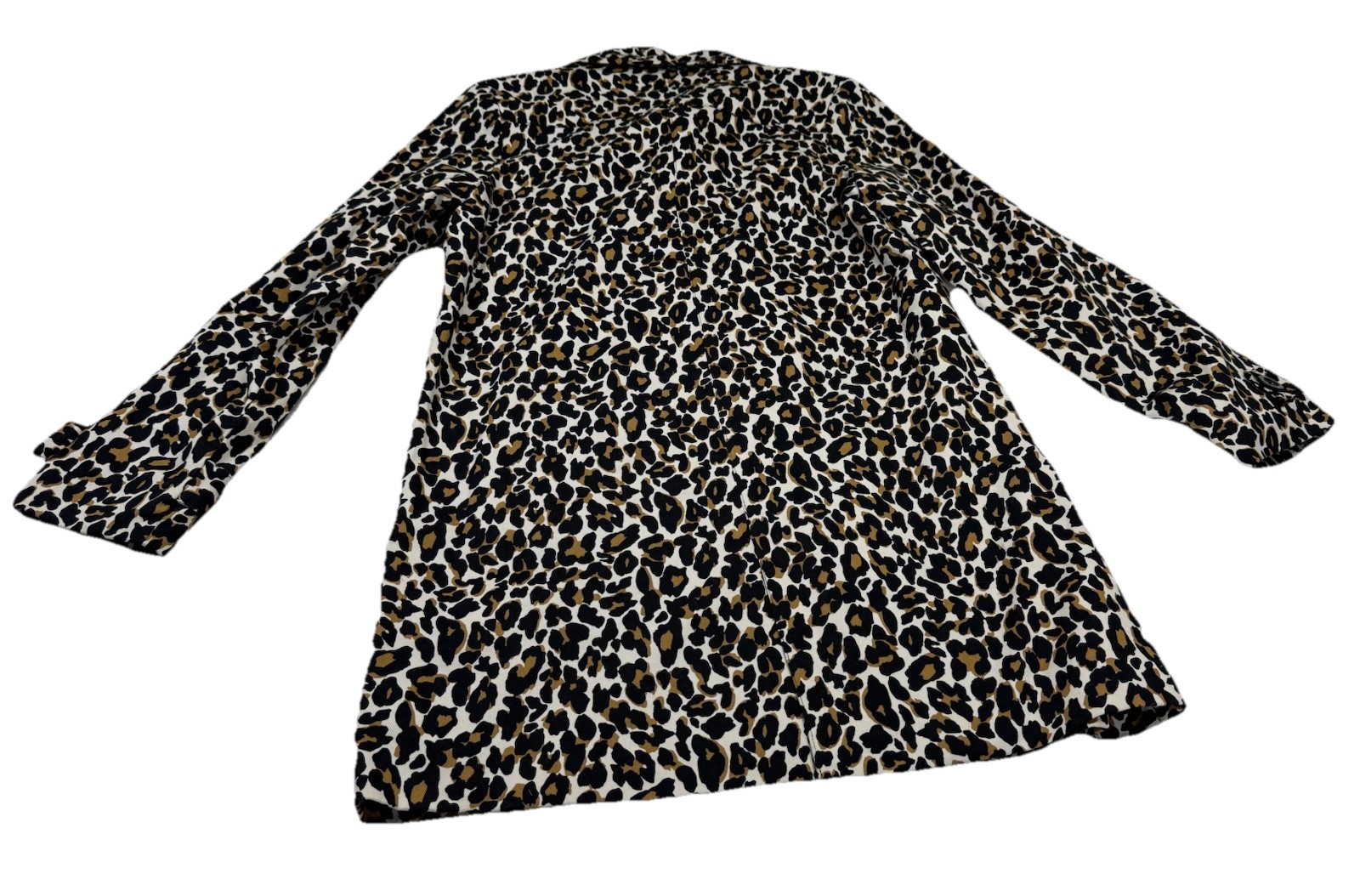 Animal Print Coat XXI Forever 21 Label Small Leopard Print A Line Fashion EUC