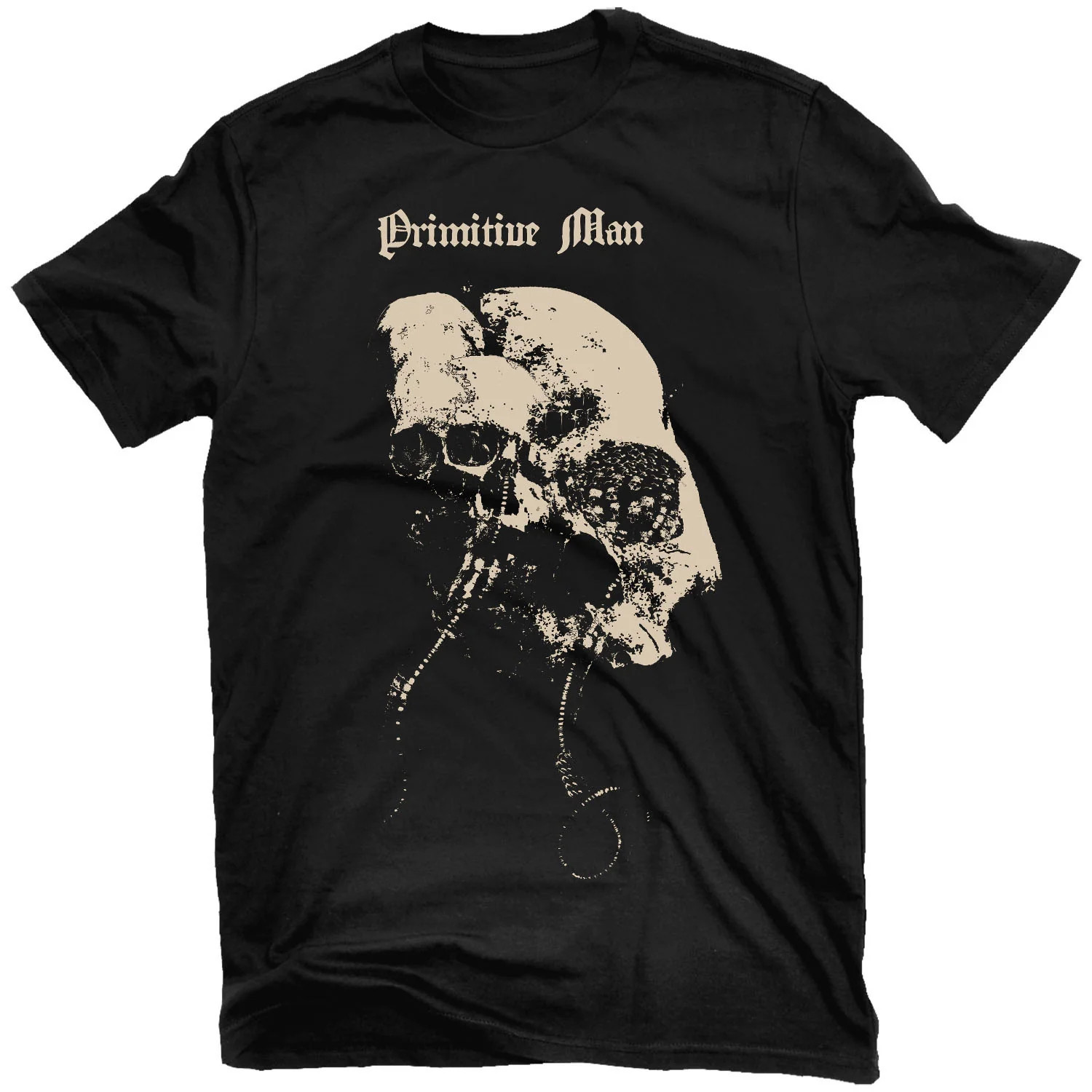 Vtg Primitive Man Band For Men Heavy Cotton Black T Shirt All Size
