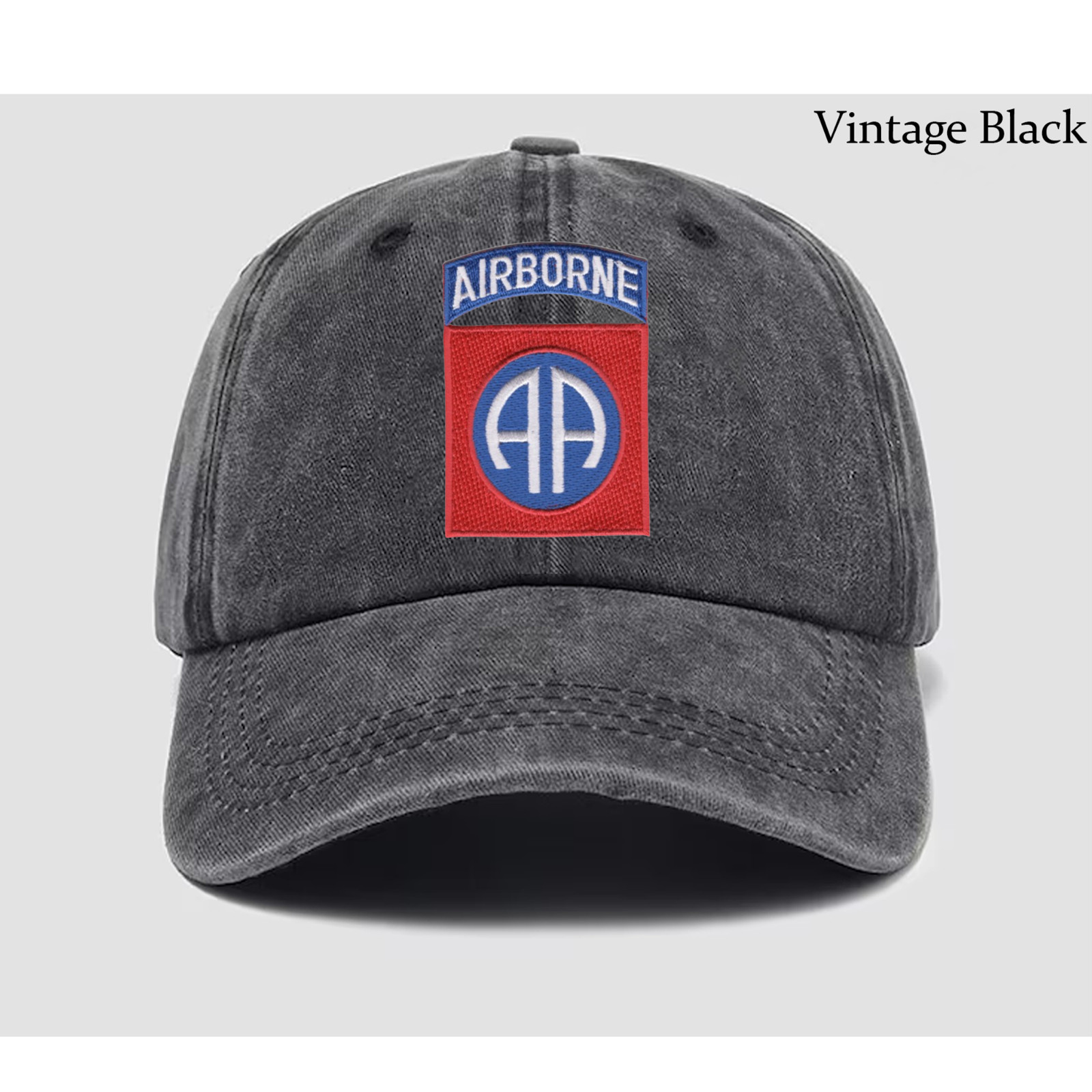 Embroidered Hat 82nd Airborne Division, Veteran Cap, Trucker Hat, Baseball Cap