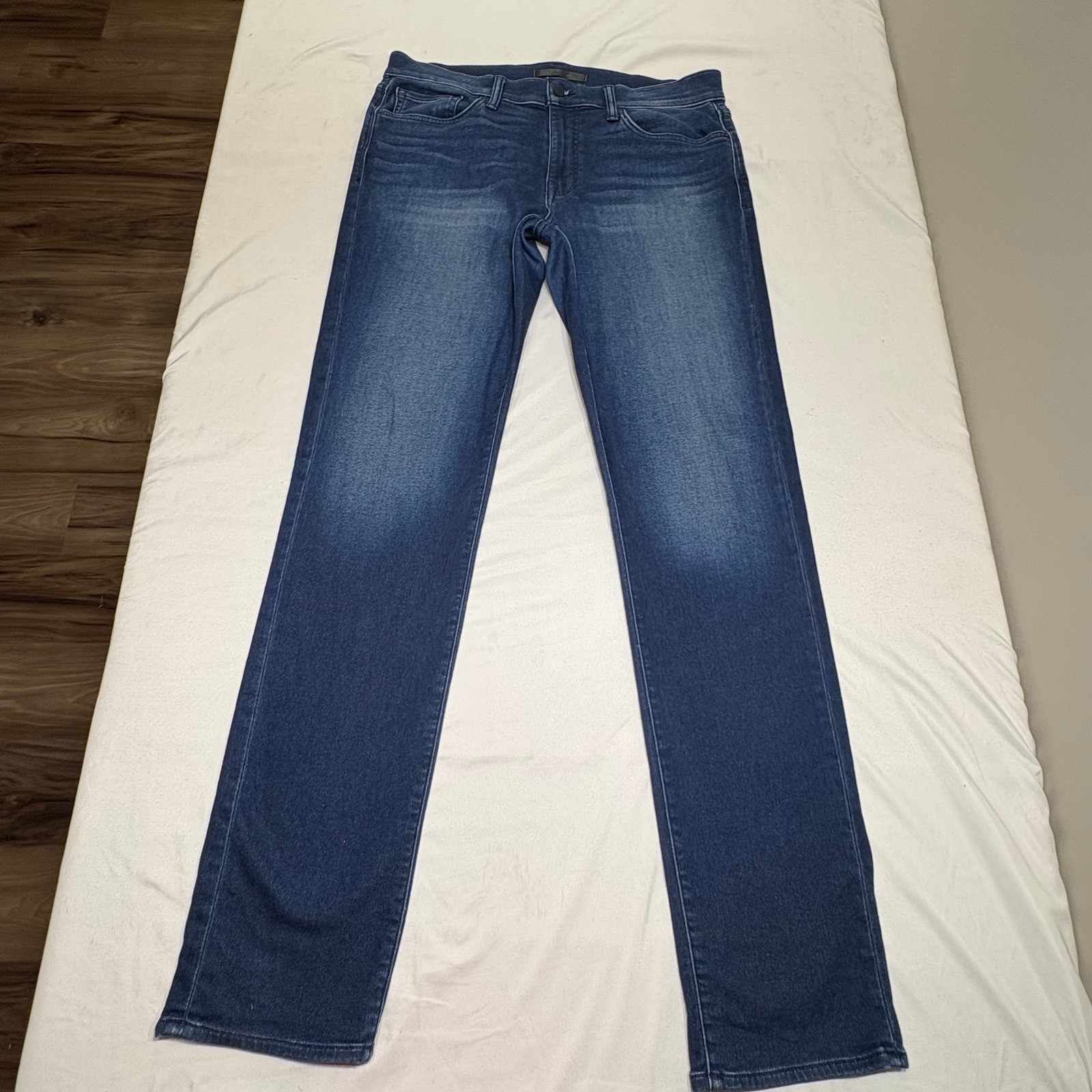 Joe’s Jeans The Brixton Straight Narrow Mens 34 Blue Peck Wash 45KDIPEK8225-PEK