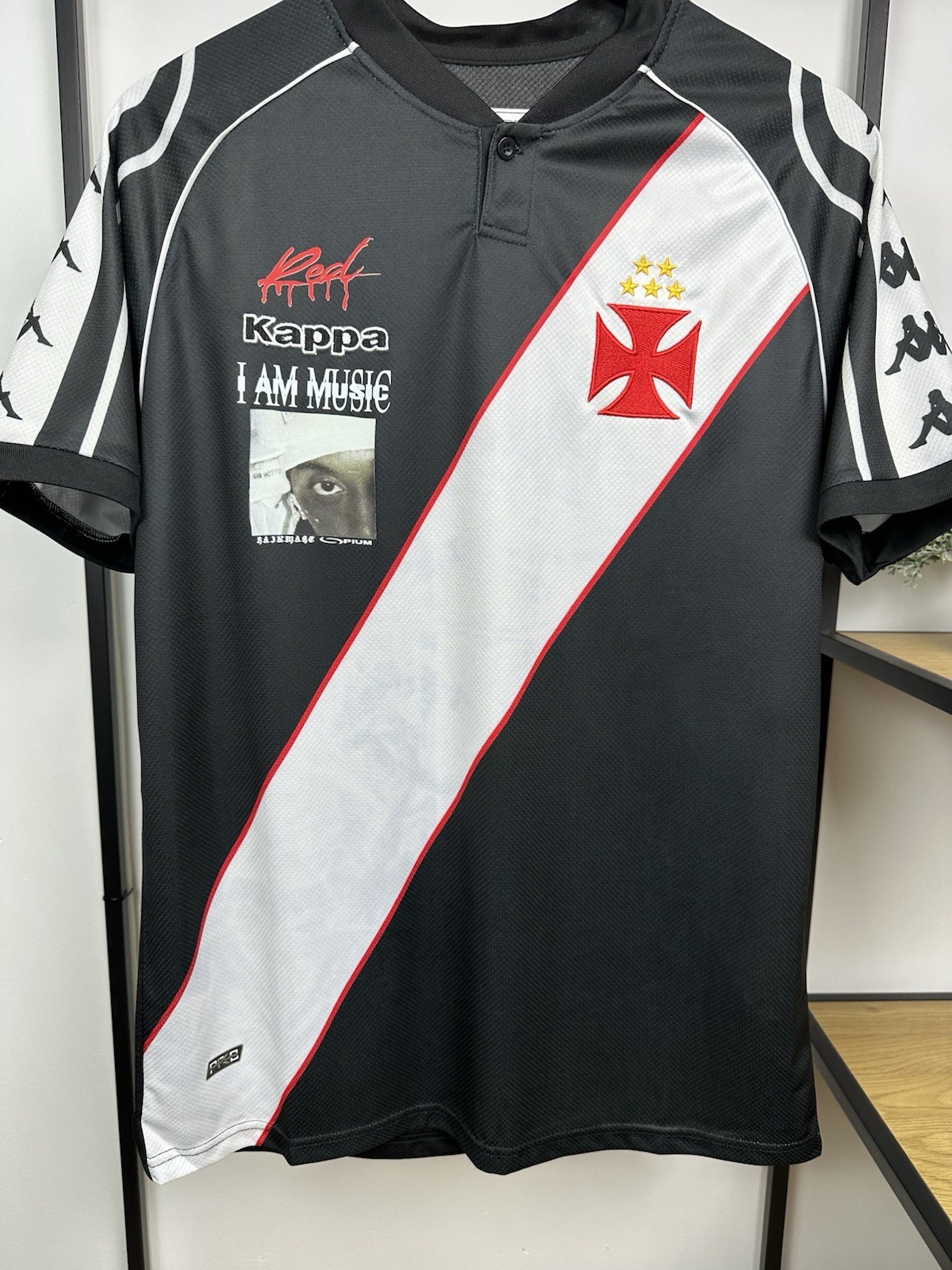 Playboy Carti x Vasco da Gama Jersey Football Custom T Shirt Kappa Album Promo M