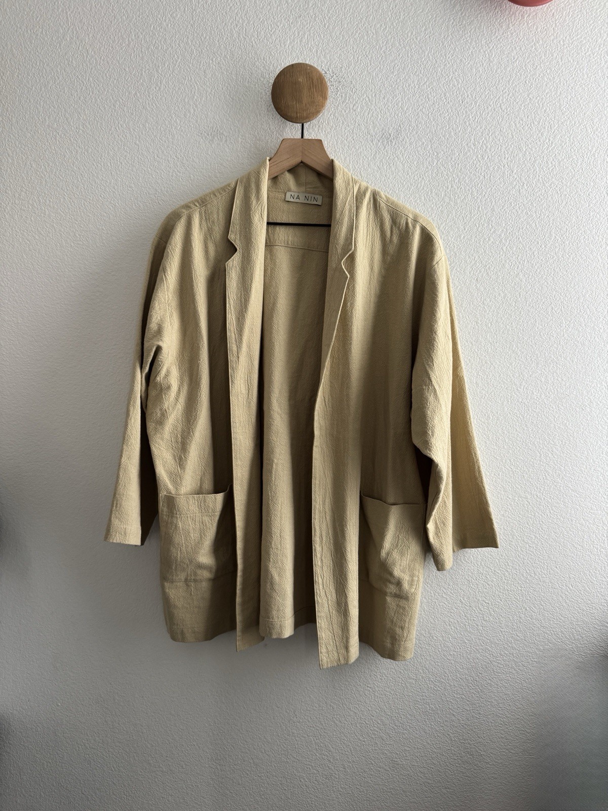 Na Nin Charlie Waffled Cotton Blazer One Size