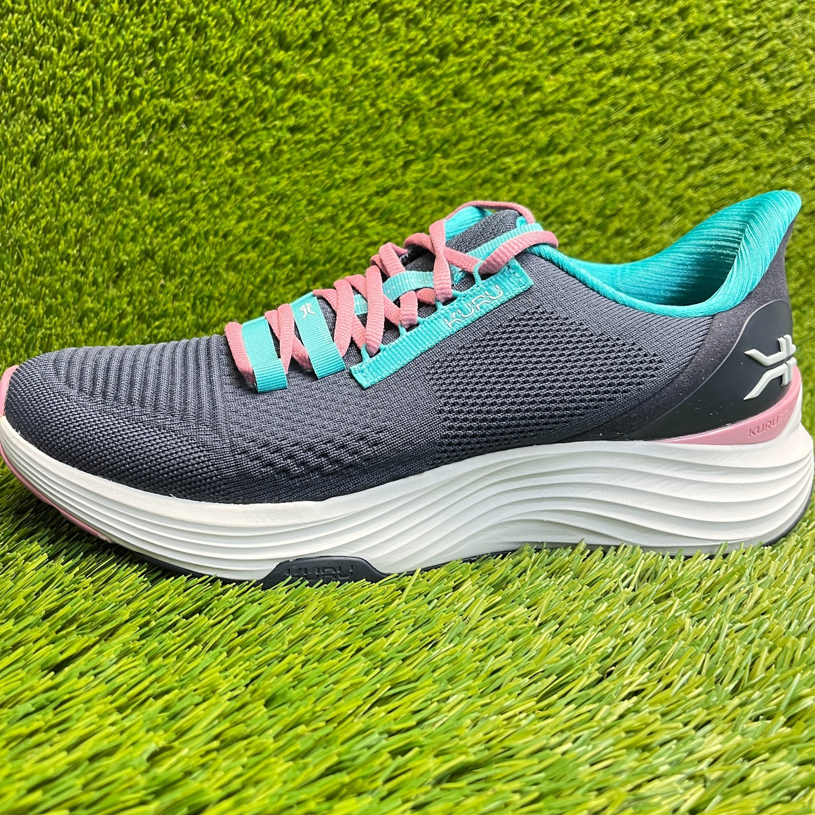 Kuru Atom 2 Womens Size 11.5 Blue White Athletic Running Walking Shoes Sneakers