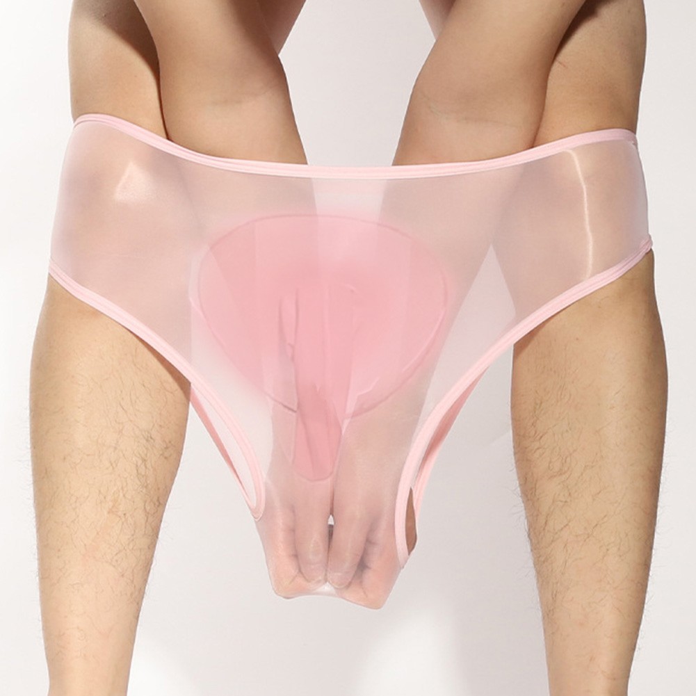 Mens Underwear Panties for lingerie Middle Waist Nylon Slimming Solid Color