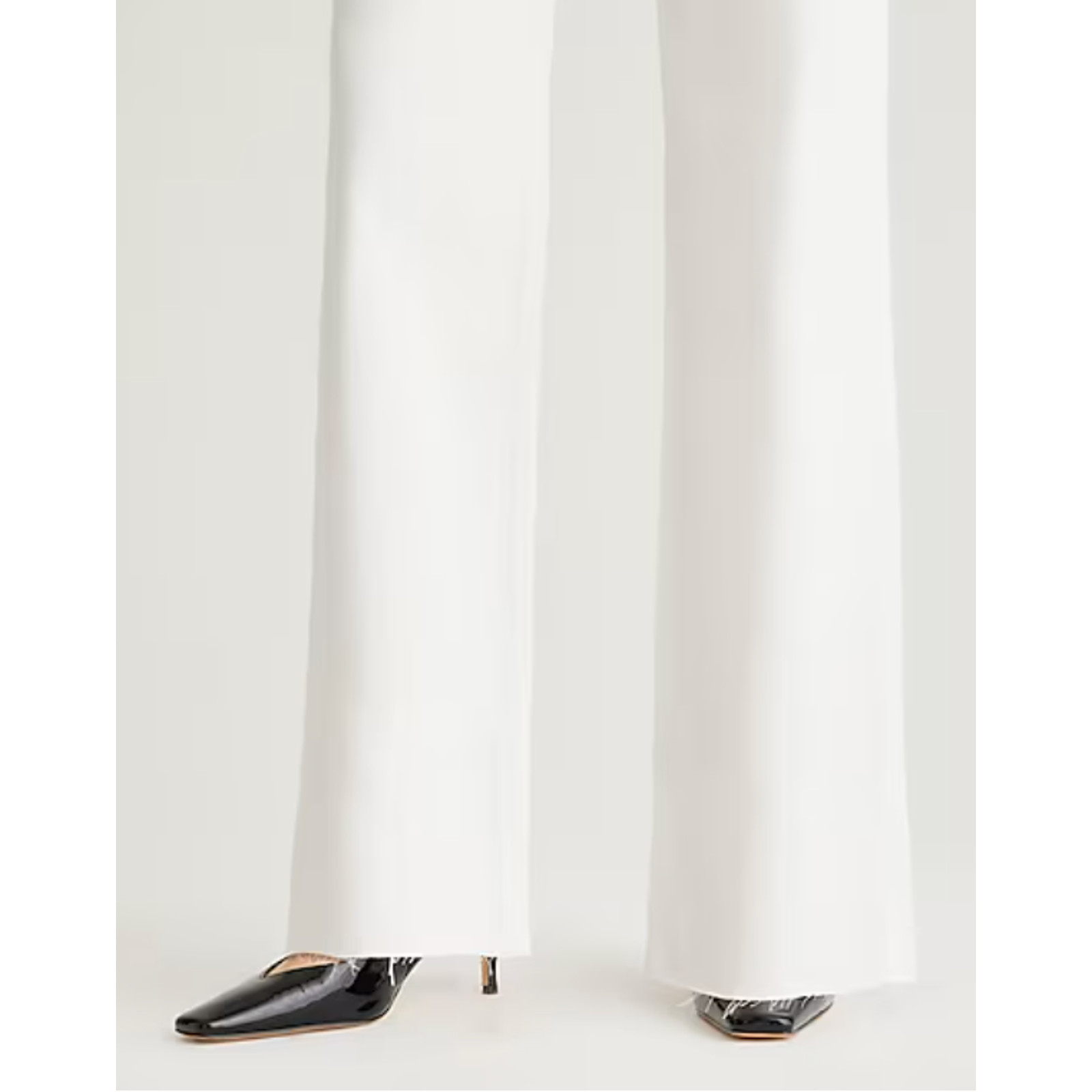 NWT J. Crew Full Length Slim Wide Leg Jeans 25 25P P25 White Denim BX823 J.Crew