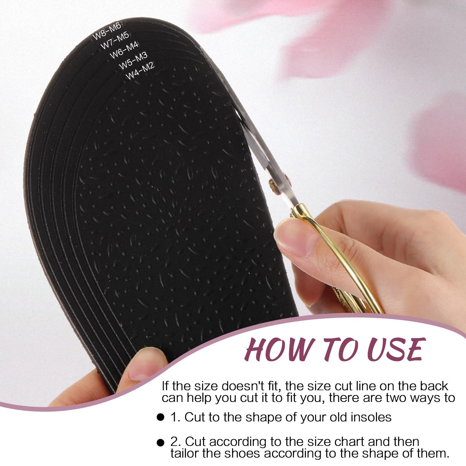 6 Pairs Shoe Insoles for Clog Garden Breathable Shoe Insoles Inserts No Show …
