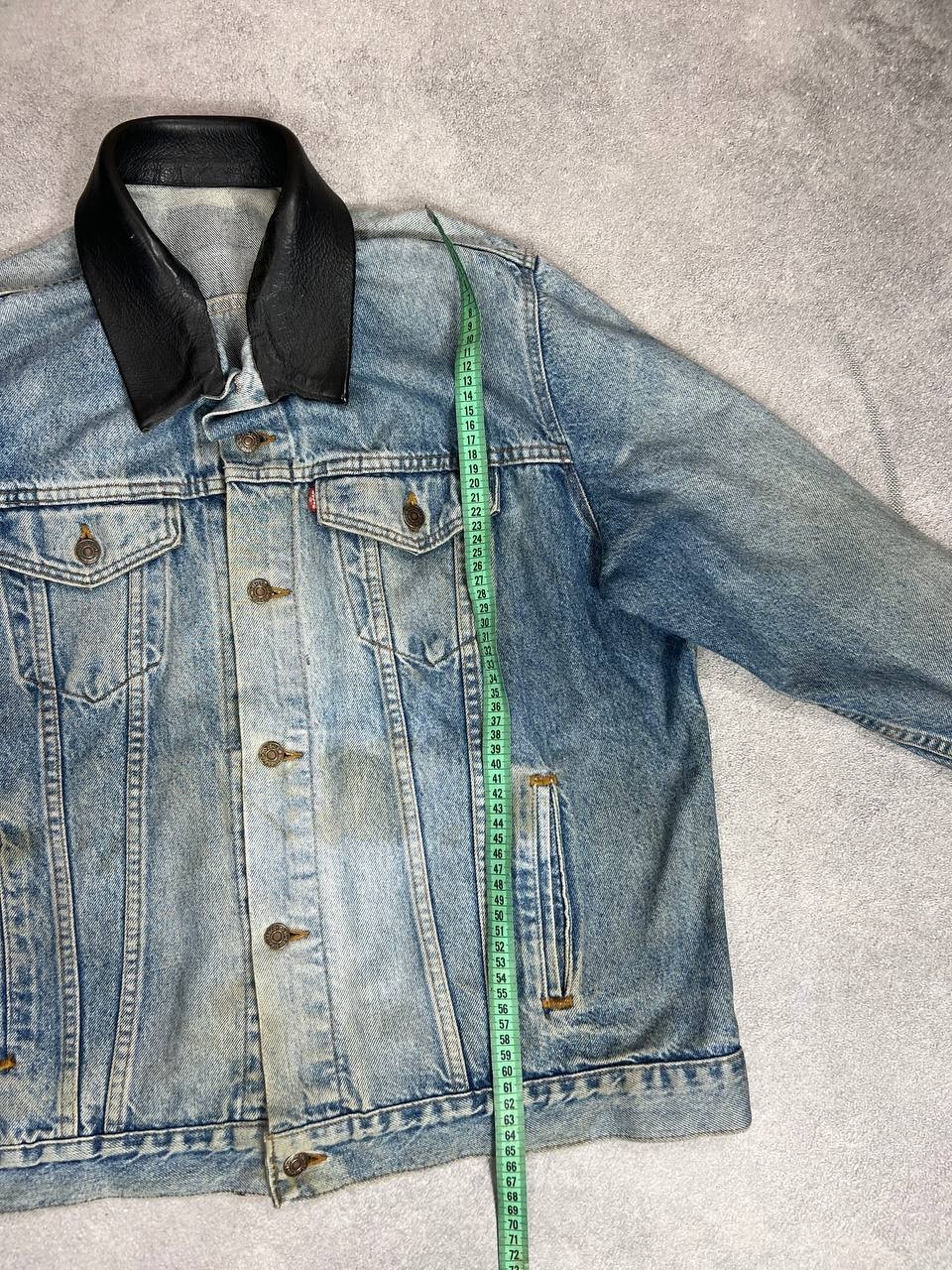 VTG Japanese Streetwear Y2K Style Washed Levis Jeans Zip Jacket 90s