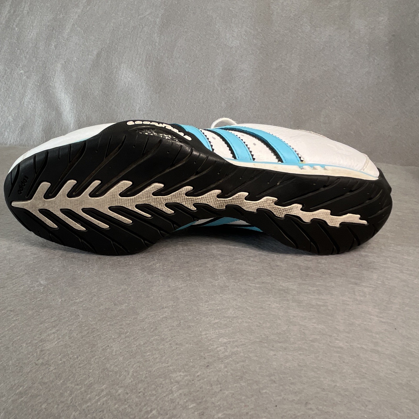 2006 adidas Team Goodyear Men’s Adiracer Low Leather Sneakers White/Blue/Black