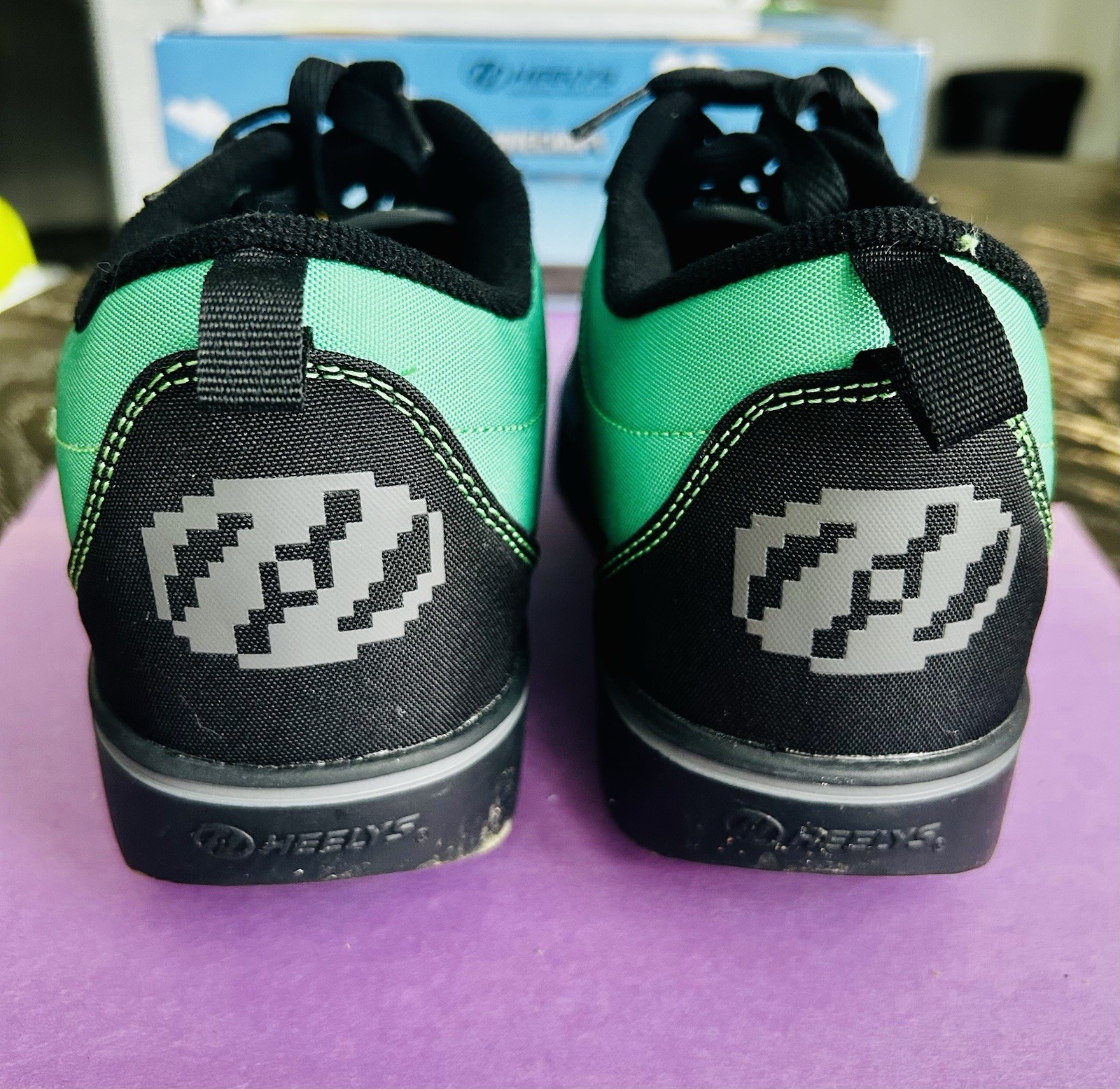 Heelys Pro 20 Minecraft Creeper Wheeled Sneakers Black/Green US 8