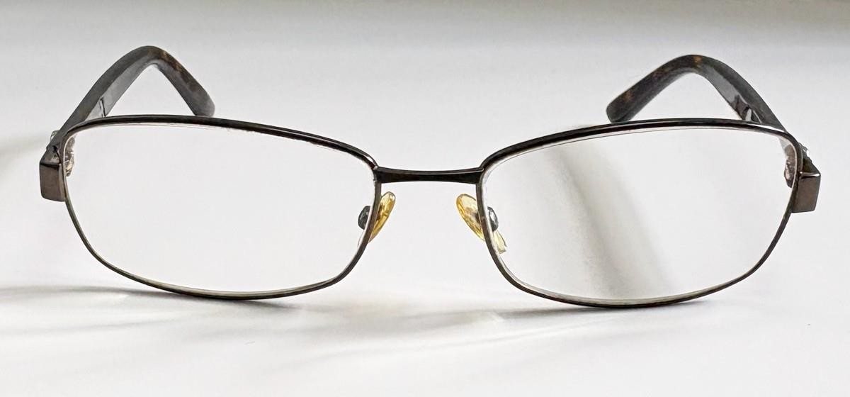 Gucci GG2893 X6D Brown Havana Metal Tortoise Eyeglass Frames Italy 50-15-135