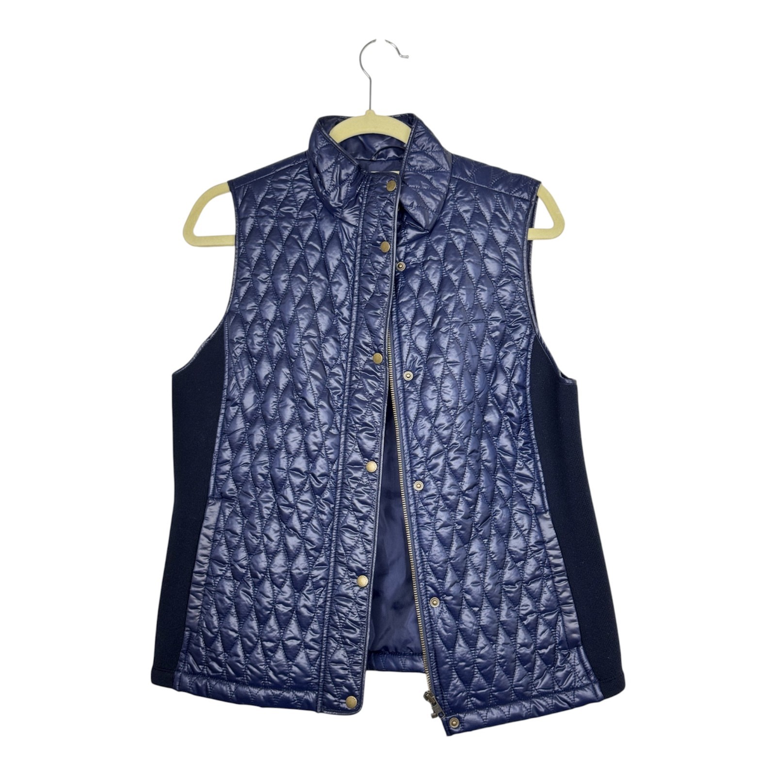 Talbots Navy Quilted Puffer Vest Size Medium