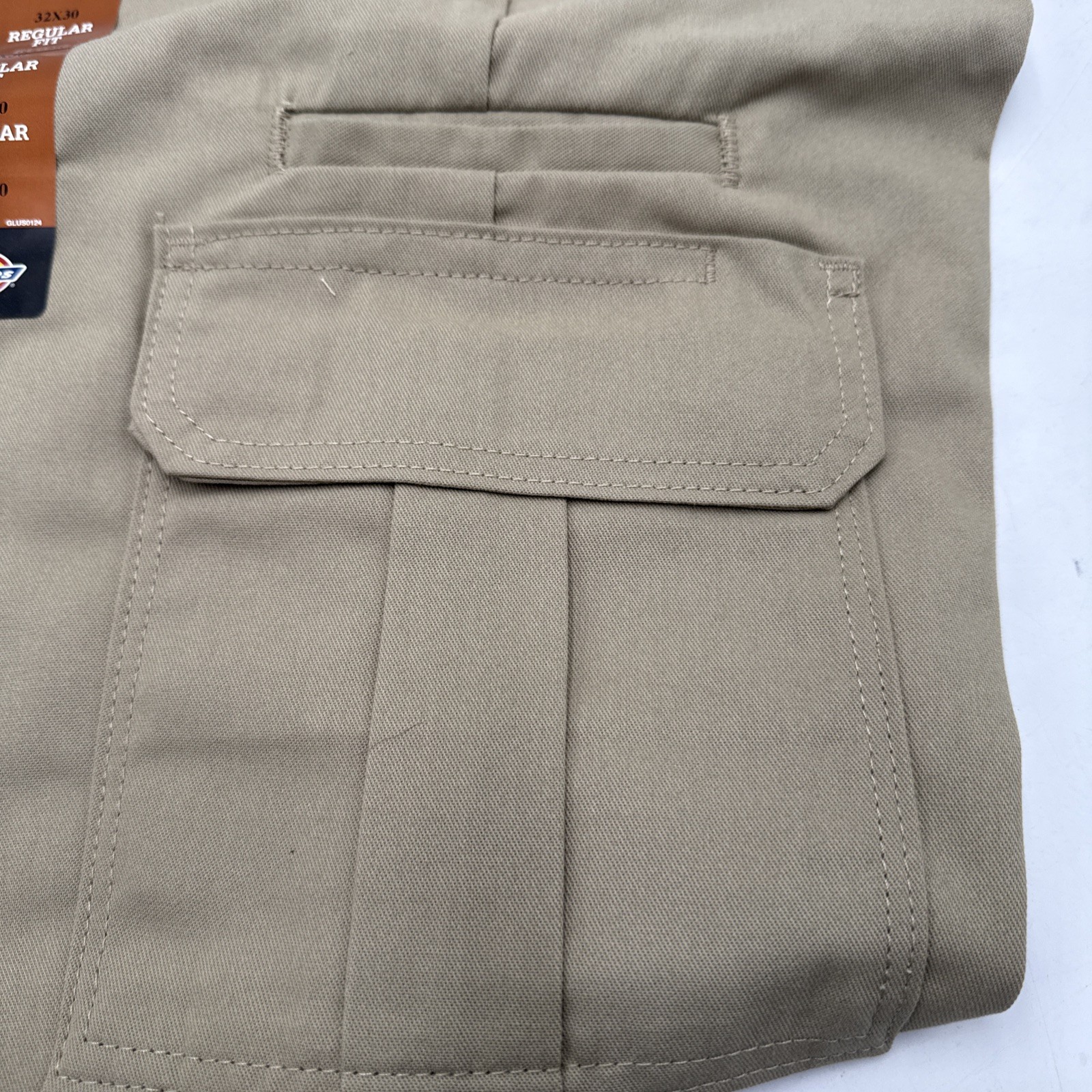 Dickies Cargo Work Pants 32 X 30 Regular Fit Flex Straight Leg Khaki Uniform