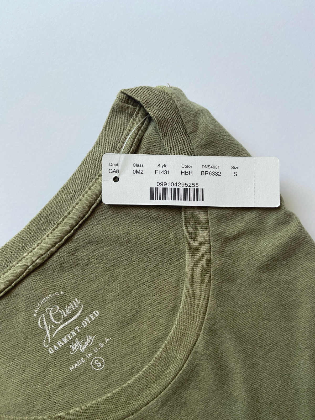 J Crew Womens Pocket Tank (NWT) Light Olive, Garment Dyed, UP TO 62% OFF MSRP