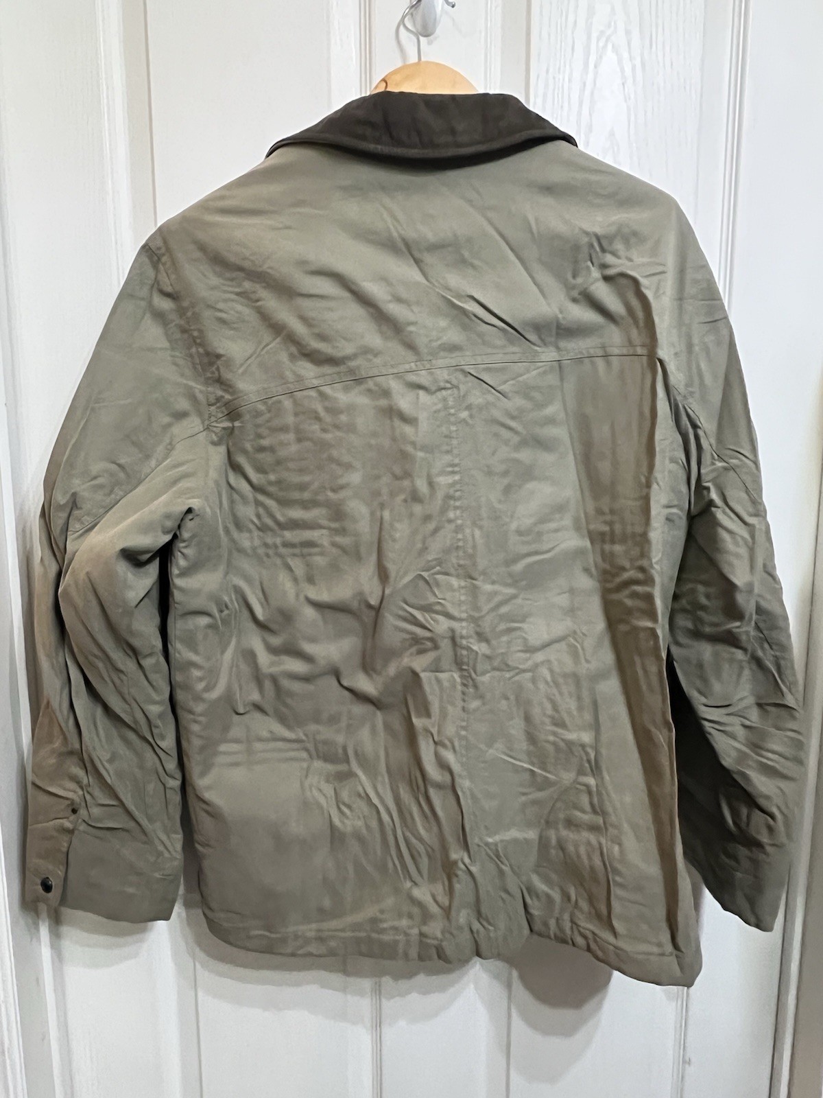 Dockers Men’s L Green Full Zip Insulated Quilted Lined Jacket Point Collar