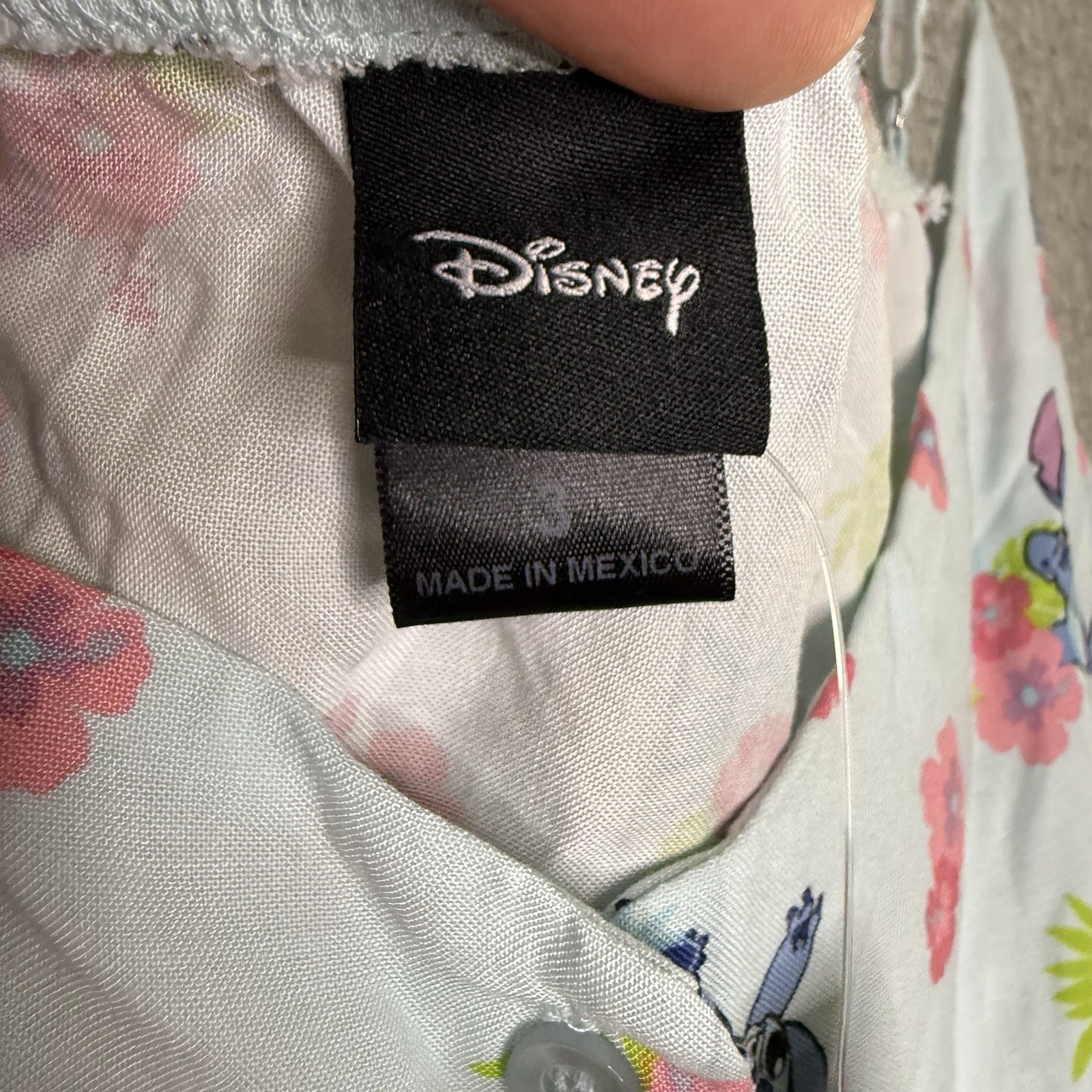 Disney Lilo and Stitch Floral Tie Front Tank – Blue and Pink Girls Plus Size 3