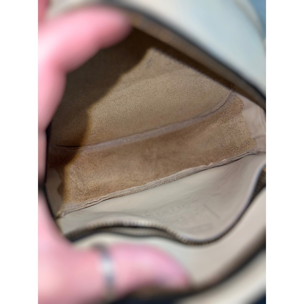 Coach Vintage Chester Canteen Crossbody Bag Women Small Cream Good Leather Brass
