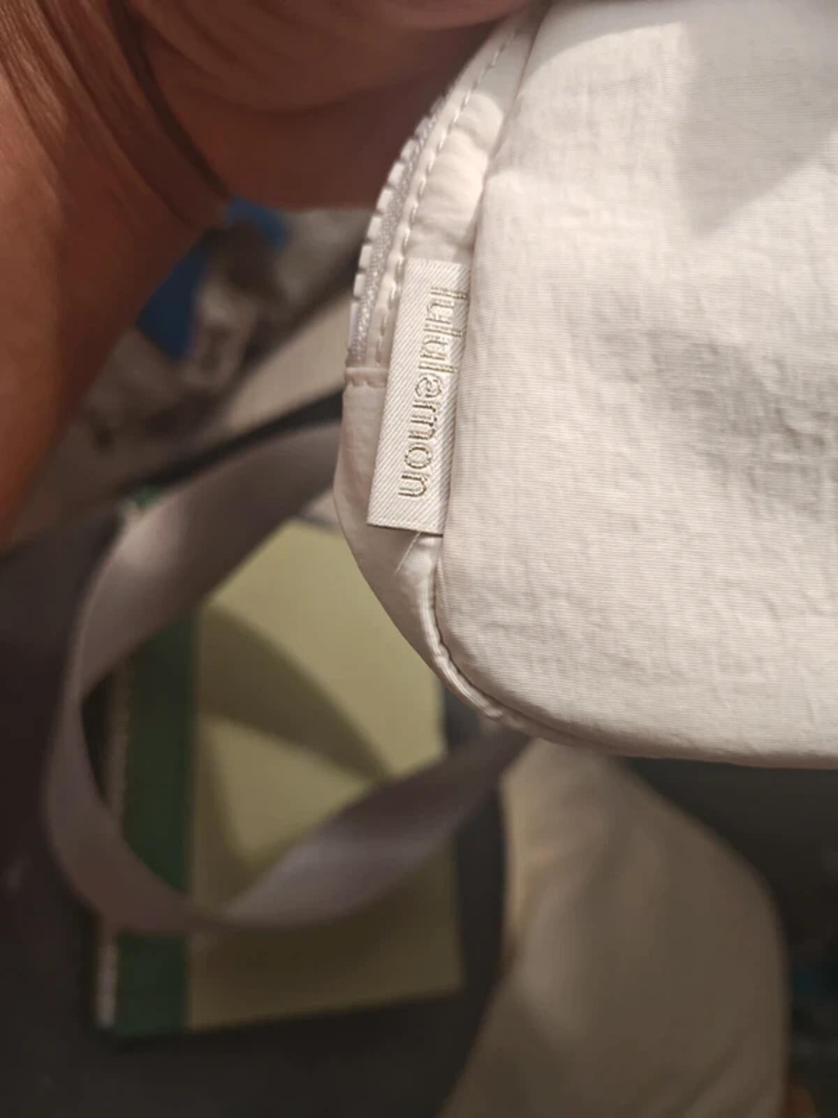 Lululemon belt bag with bold Metallic gold Logo