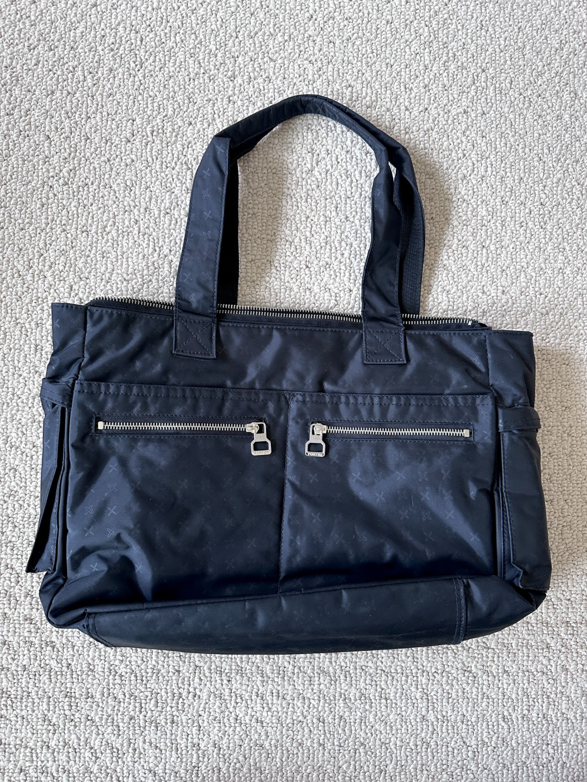 Porter Headporter Plus Pattern Tote Bag – Black Made in Japan Y2K