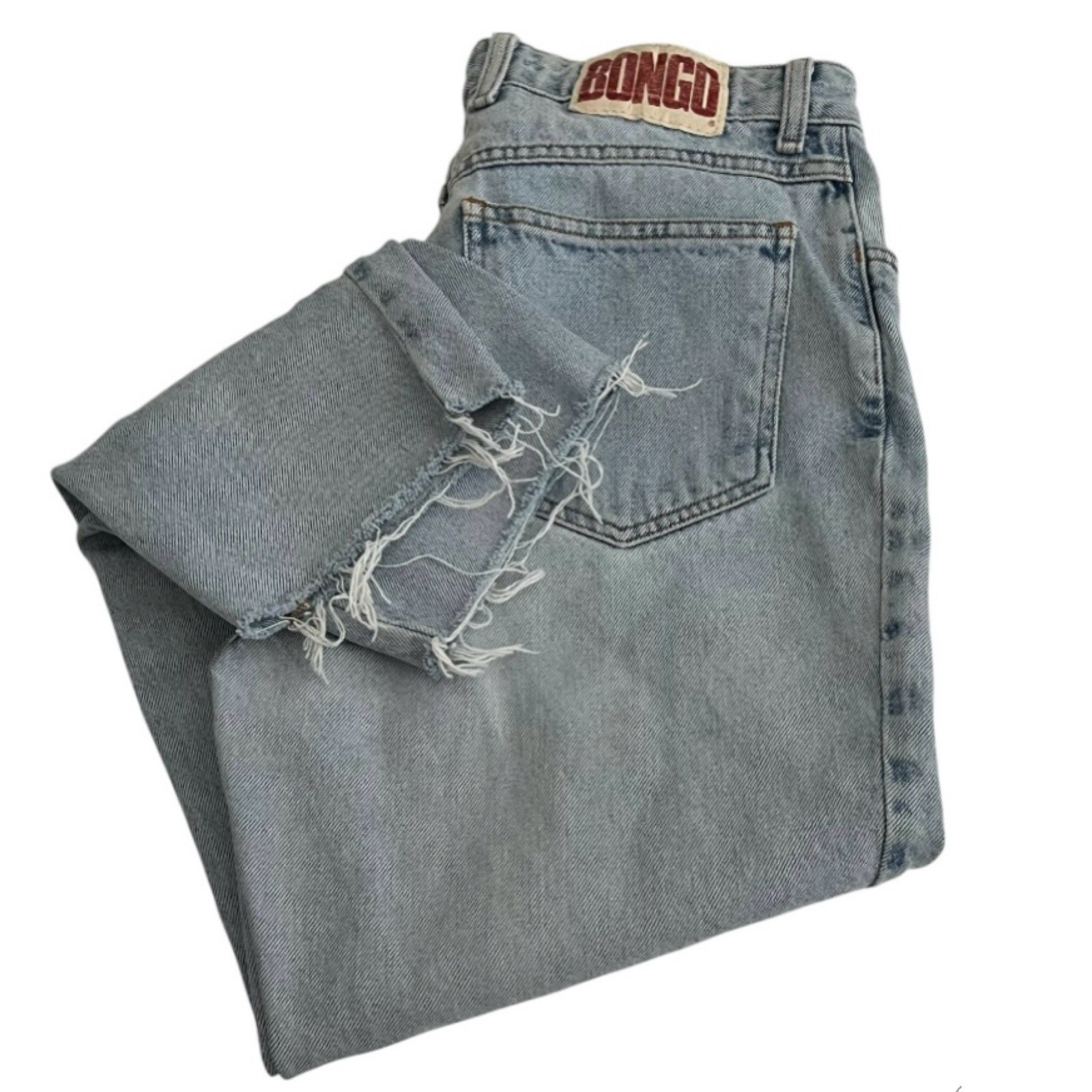 Vintage Bongo Jeans High Rise Light Wash Women’s Size 30 Size 10 Juniors Size 13