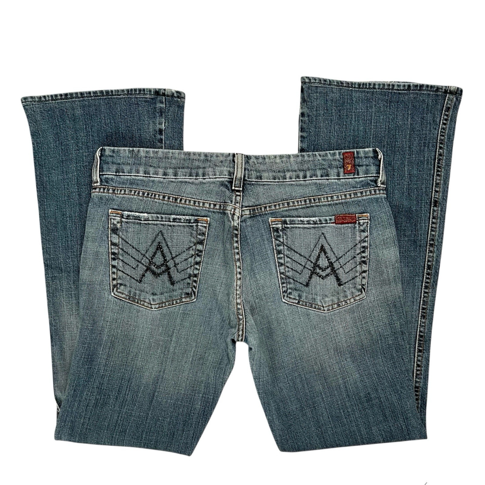 7 For All Mankind Jeans A Pocket Bootcut Y2K Low Rise Womens Size 30 (READ)