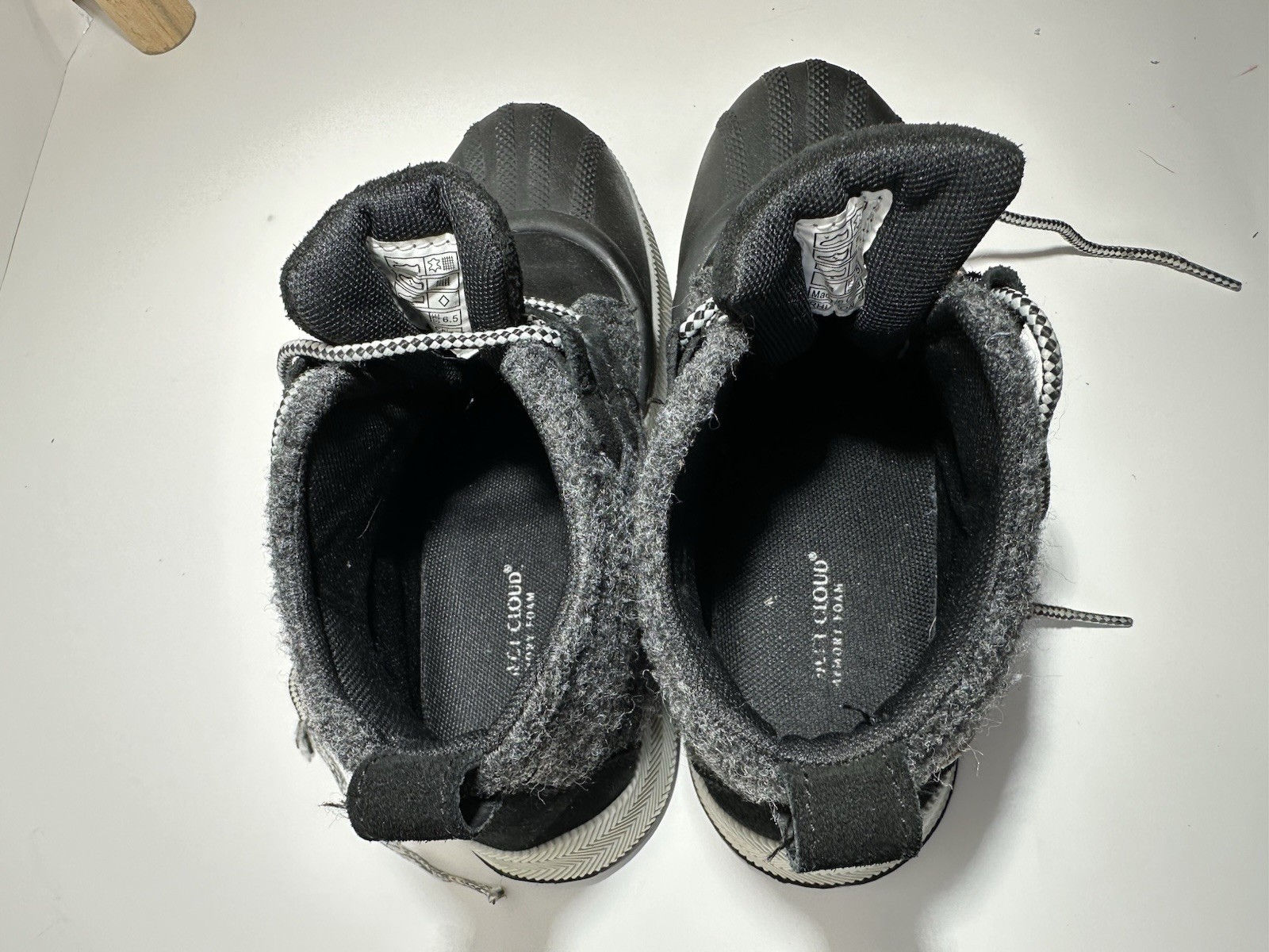 Project Cloud Rhianon Women 6.5 Waterproof Snow Boots Black Gray Suede Winter