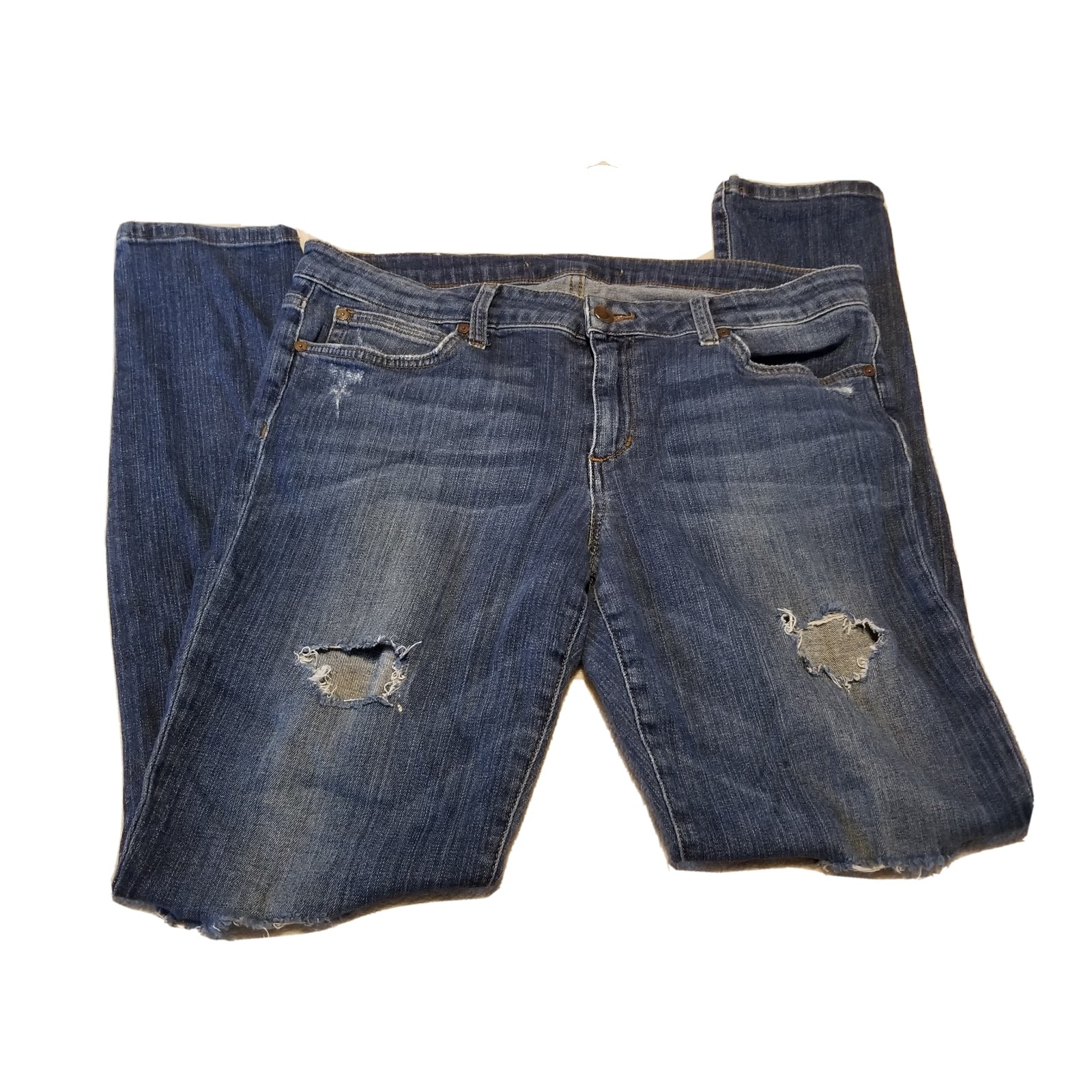 Joe’s Jeans The Icon Skinny Size 31 Mid Rise Distressed 98% Cotton