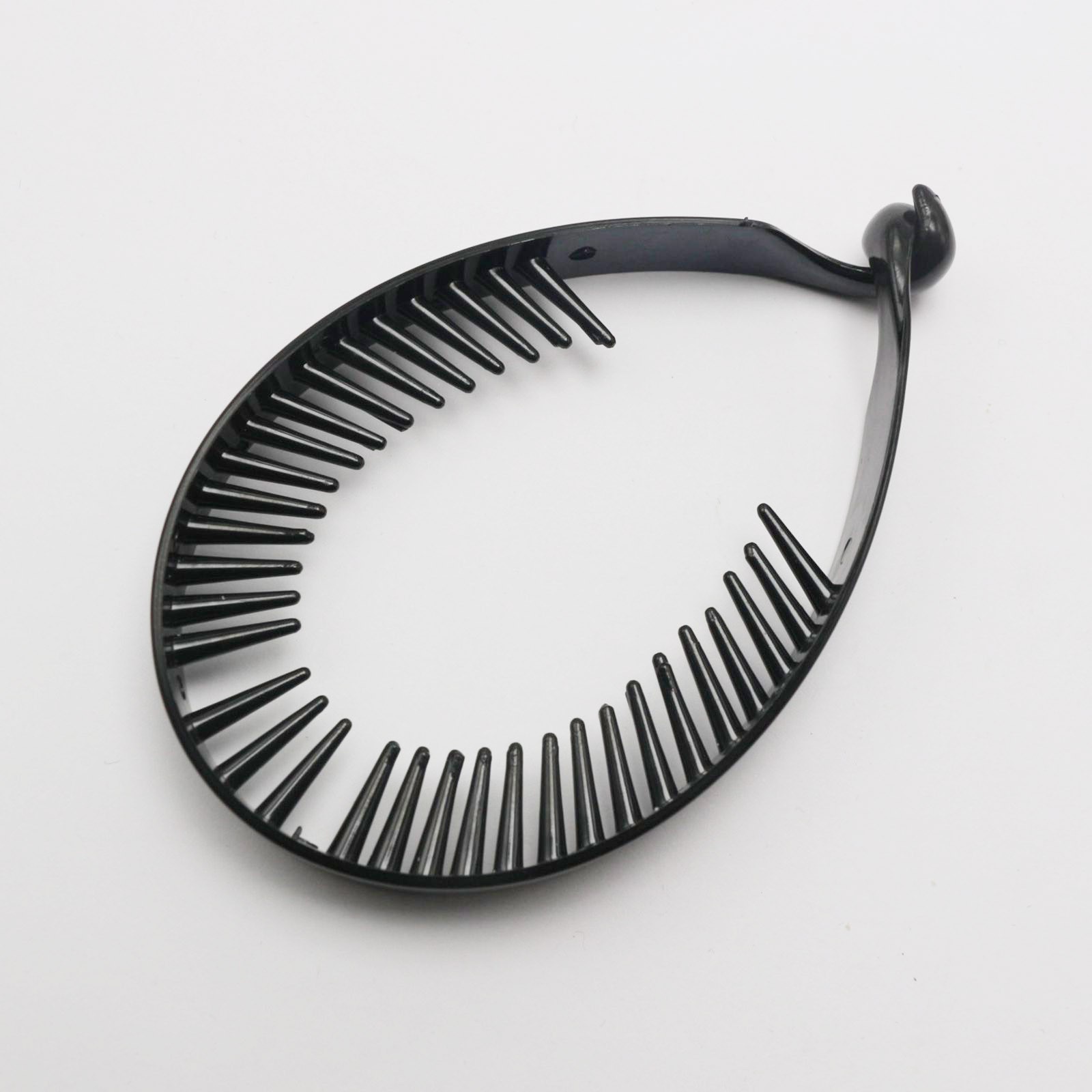 10 Pcs Black Plastic Large Twisted Ponytail Clip Holder Hair Claw 98mm Styling