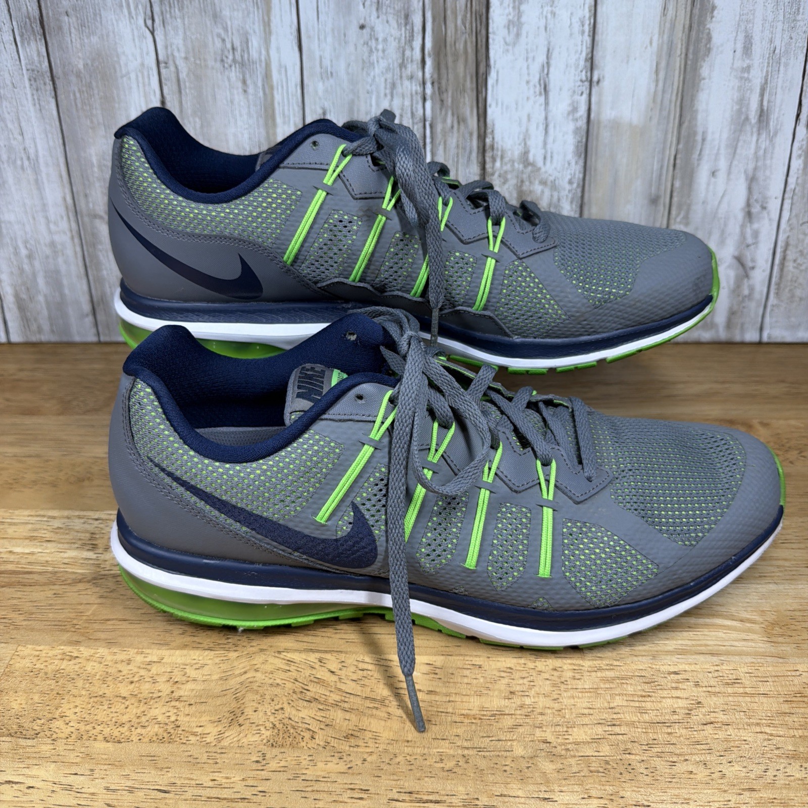 Men’s Nike Air Max Dynasty Grey/Lime Green/White Size 10