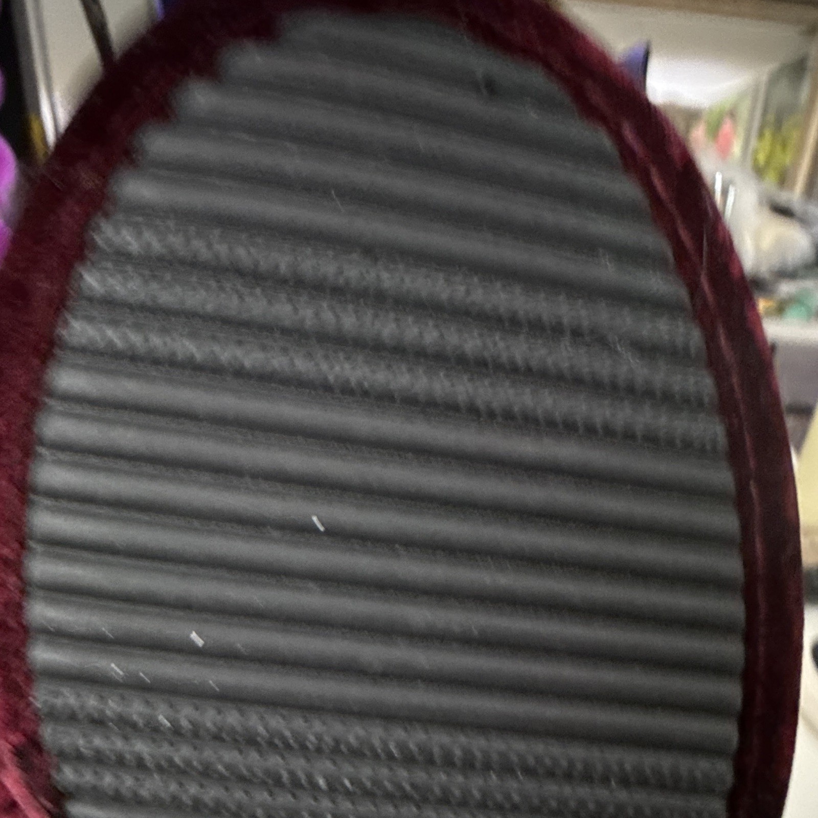 Dearfoams Burgundy Velour Slide Slippers Women’s US 9-10 EU 40-41