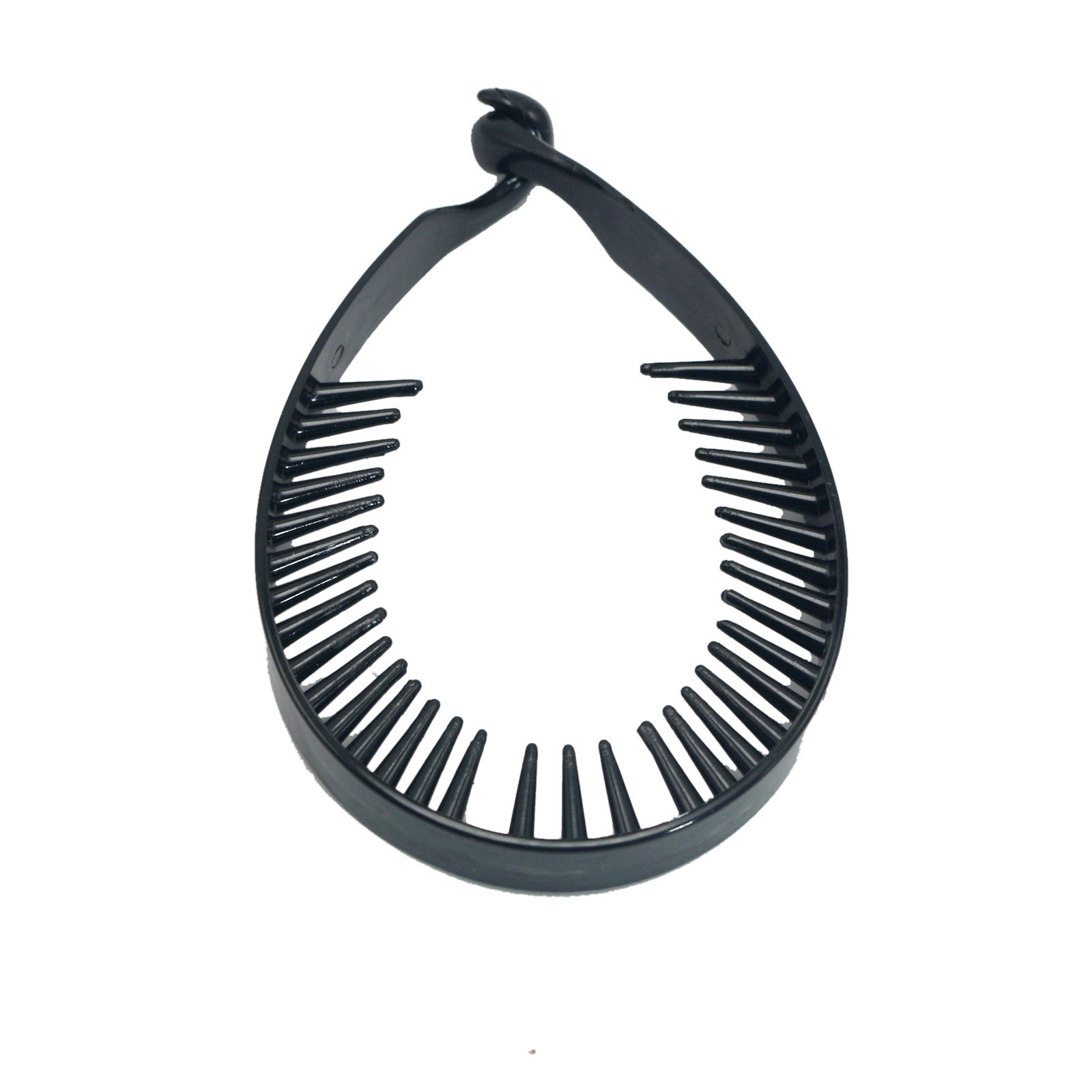 10 Pcs Black Plastic Large Twisted Ponytail Clip Holder Hair Claw 98mm Styling