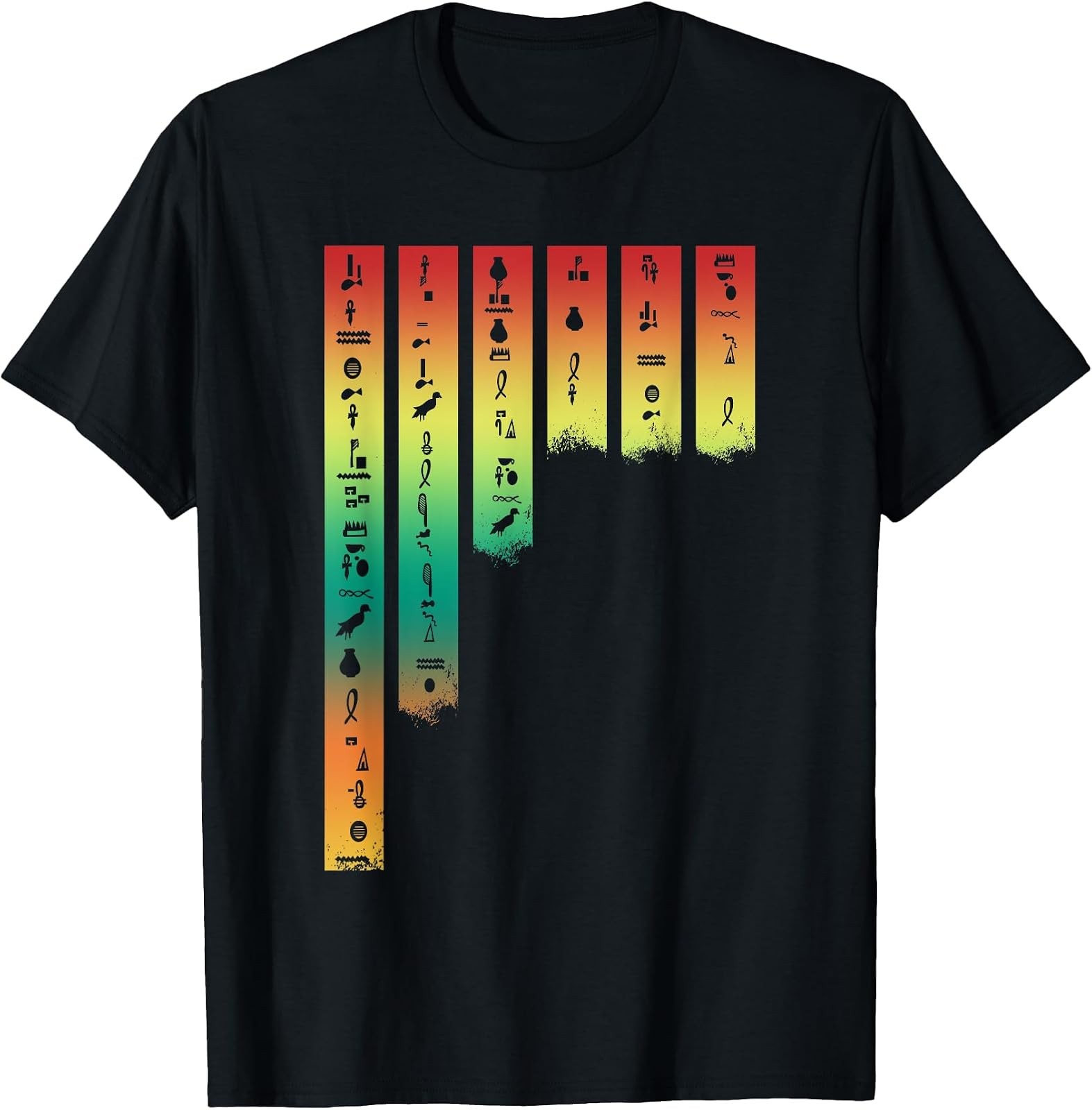 Ancient Egypt T-Shirt Featuring Tut Ankh Amun Hieroglyphics Design