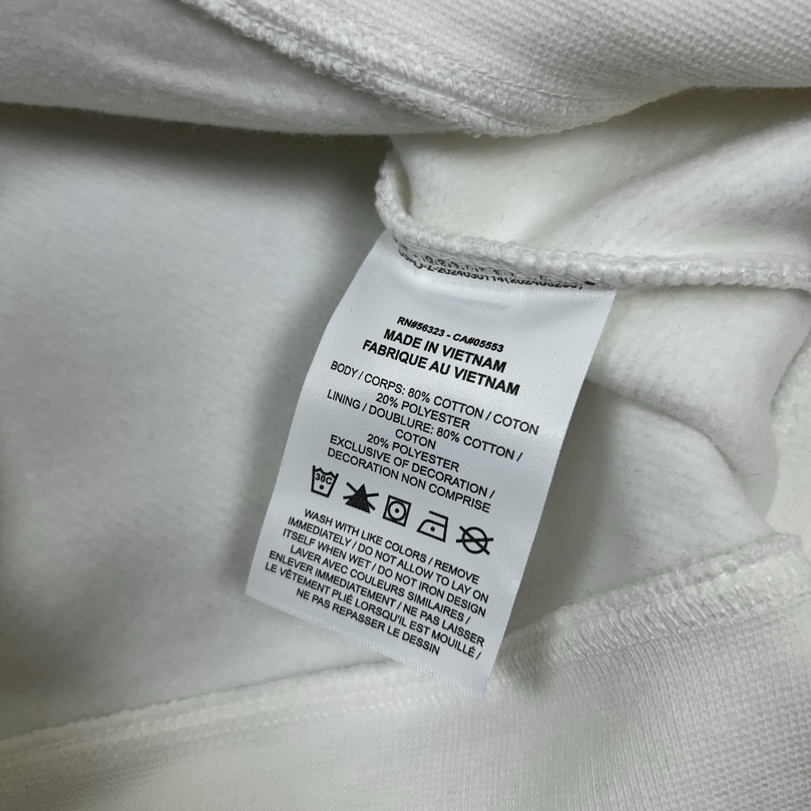 Nike Air Jordan Howard University Pullover Hoodie Mens Medium HJ5908 White $105