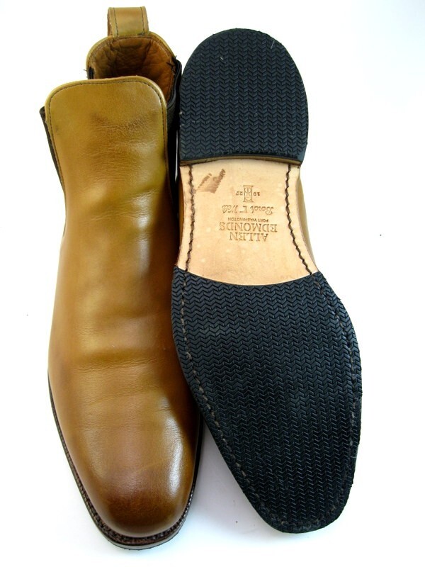 Allen Edmonds “LIVERPOOL” Men’s Leather Chelsea Boots 11 D Walnut (375N)