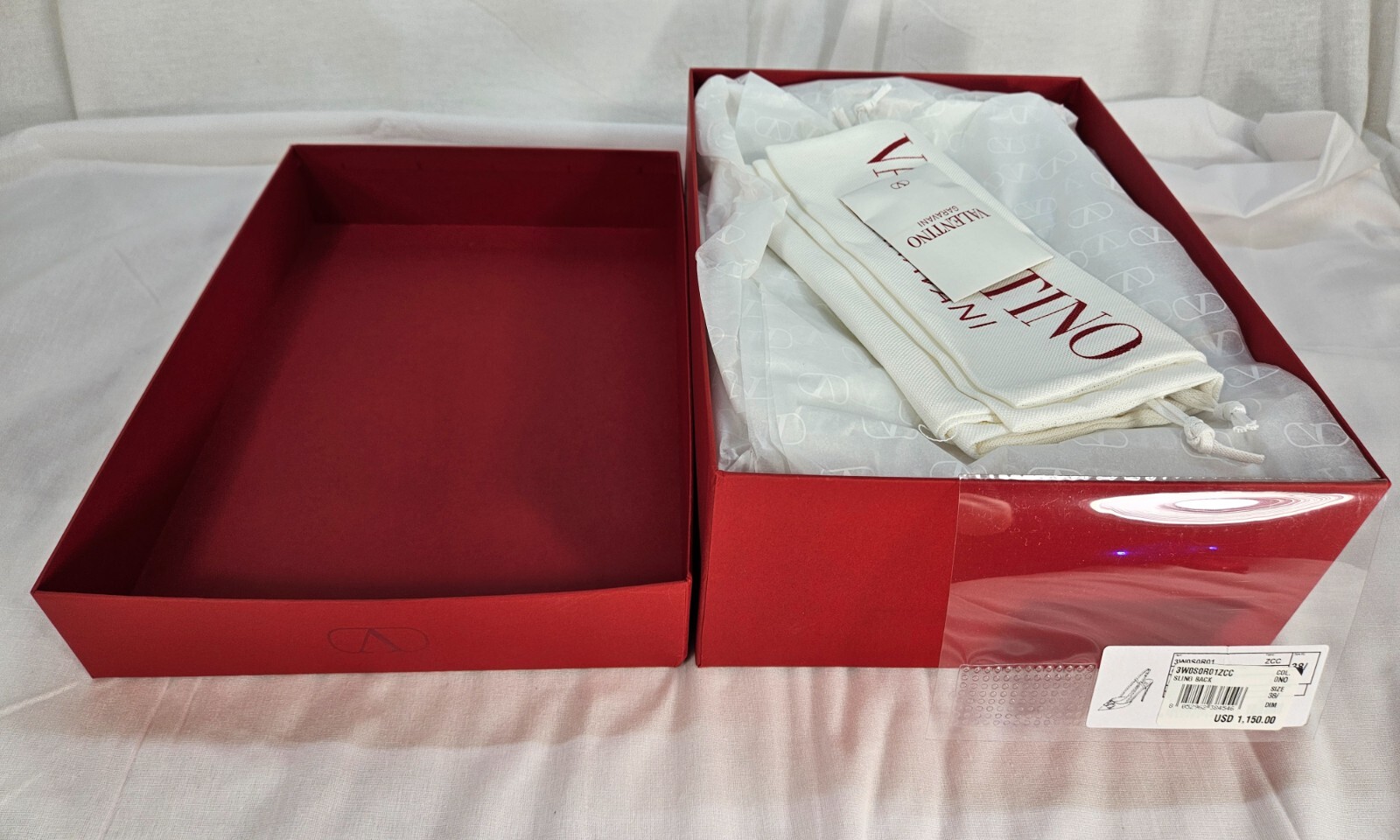 Valentino Garavani Women’s V Logo Pointed Toe Slingback Pumps 11 US MSRP $1,150