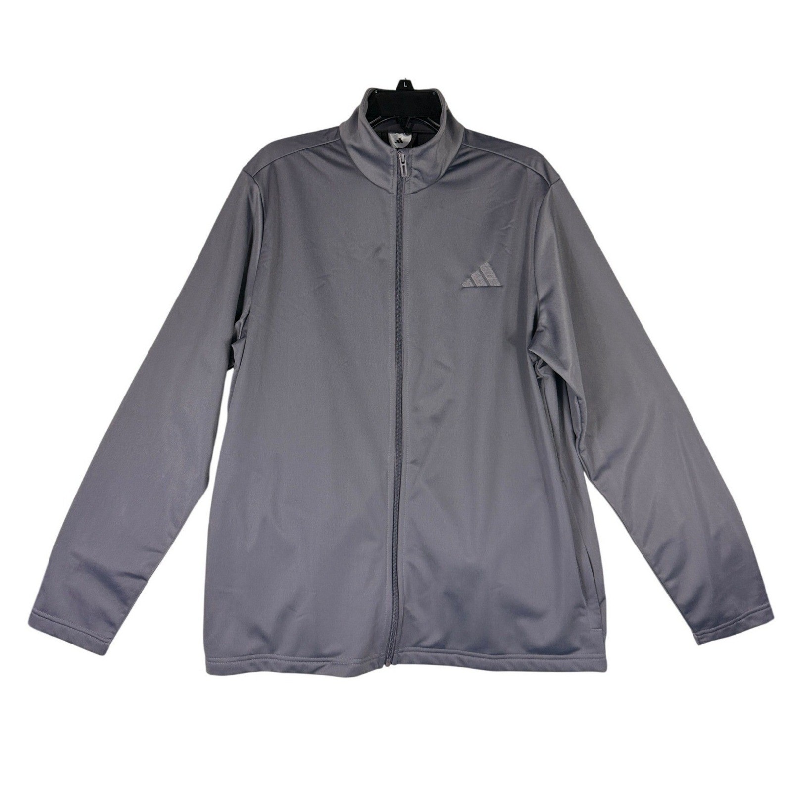 Adidas Mens M Tricot FZ Full Zip Track Jacket Grey KD3631 Large NWT