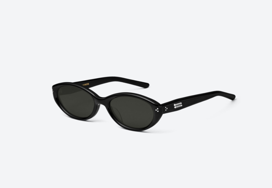 Gentle Monster Cuscus 01 Black Oval Sunglasses Acetate Unisex 145mm