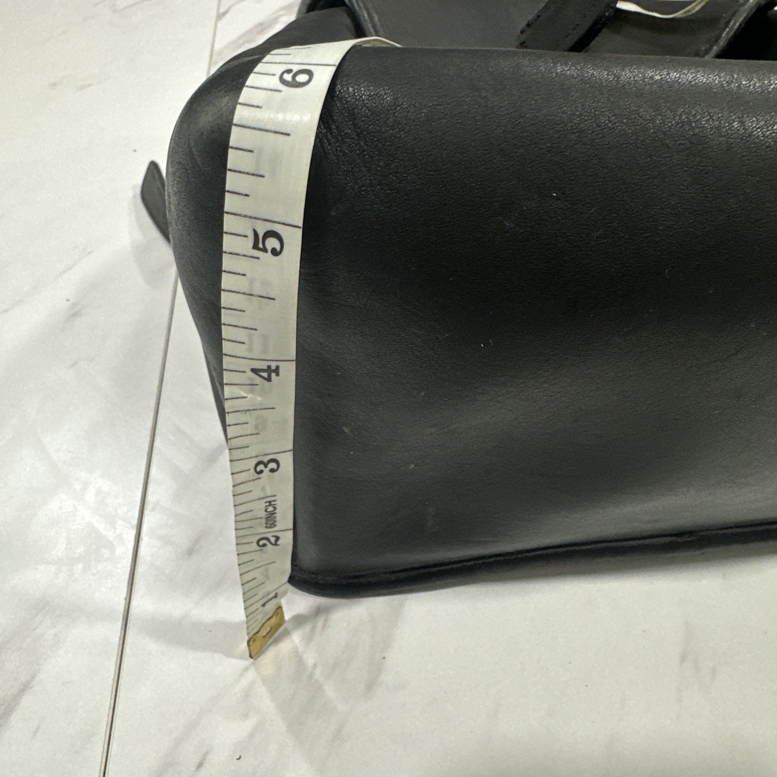 COACH Vintage 9791 Black Leather Backpack “The Daypack” Drawstring Turn-lock