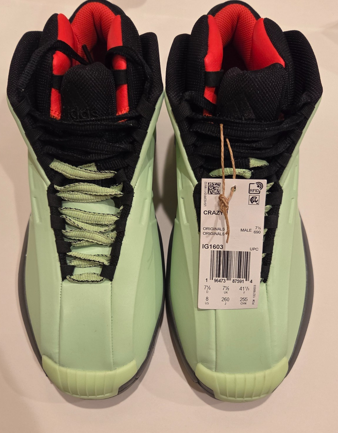 ADIDAS CRAZY 1 MID KOBE BRYANT BASKETBALL SHOES [MENS SIZE 8]