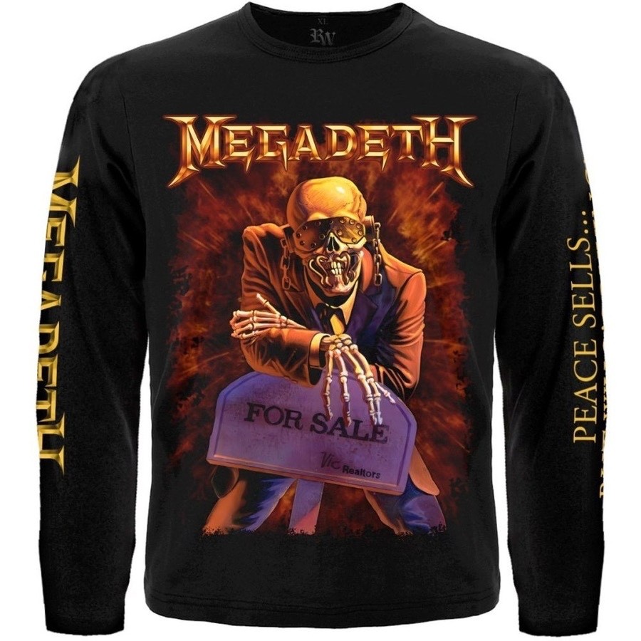 Megadeth “Peace Sells… but Who’s Buying?” Long Sleeve Black T-Shirt Metallica