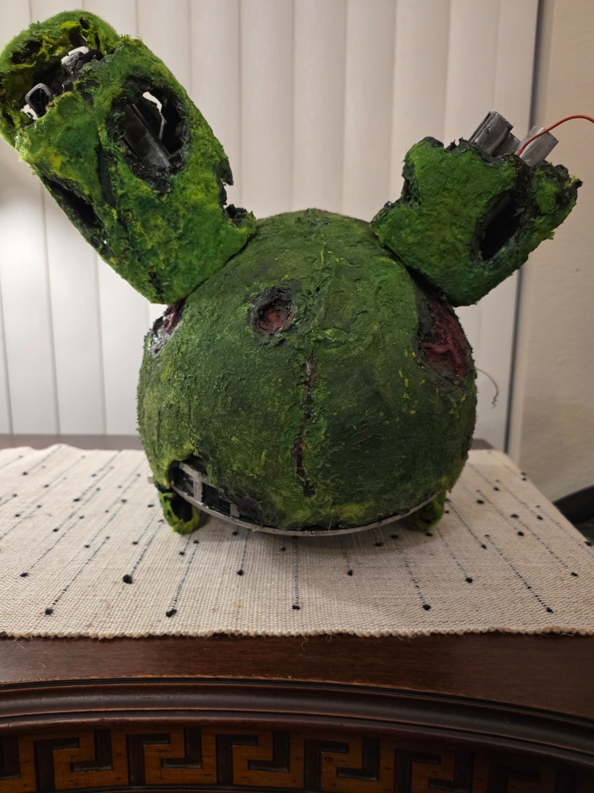 FNAF springtrap cosplay head, five nights at freddys life sized prop and mask