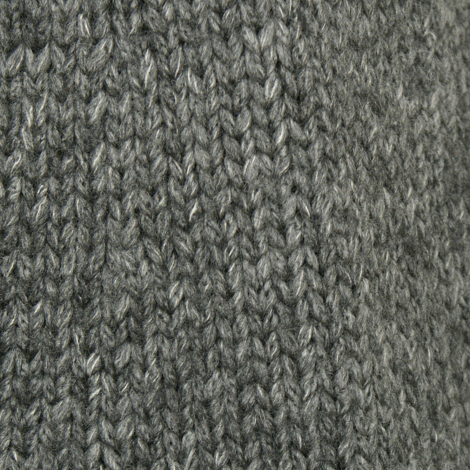 EILEEN FISHER Ash Gray Lofty Wool Alpaca Silk High Low Straight Cardigan L