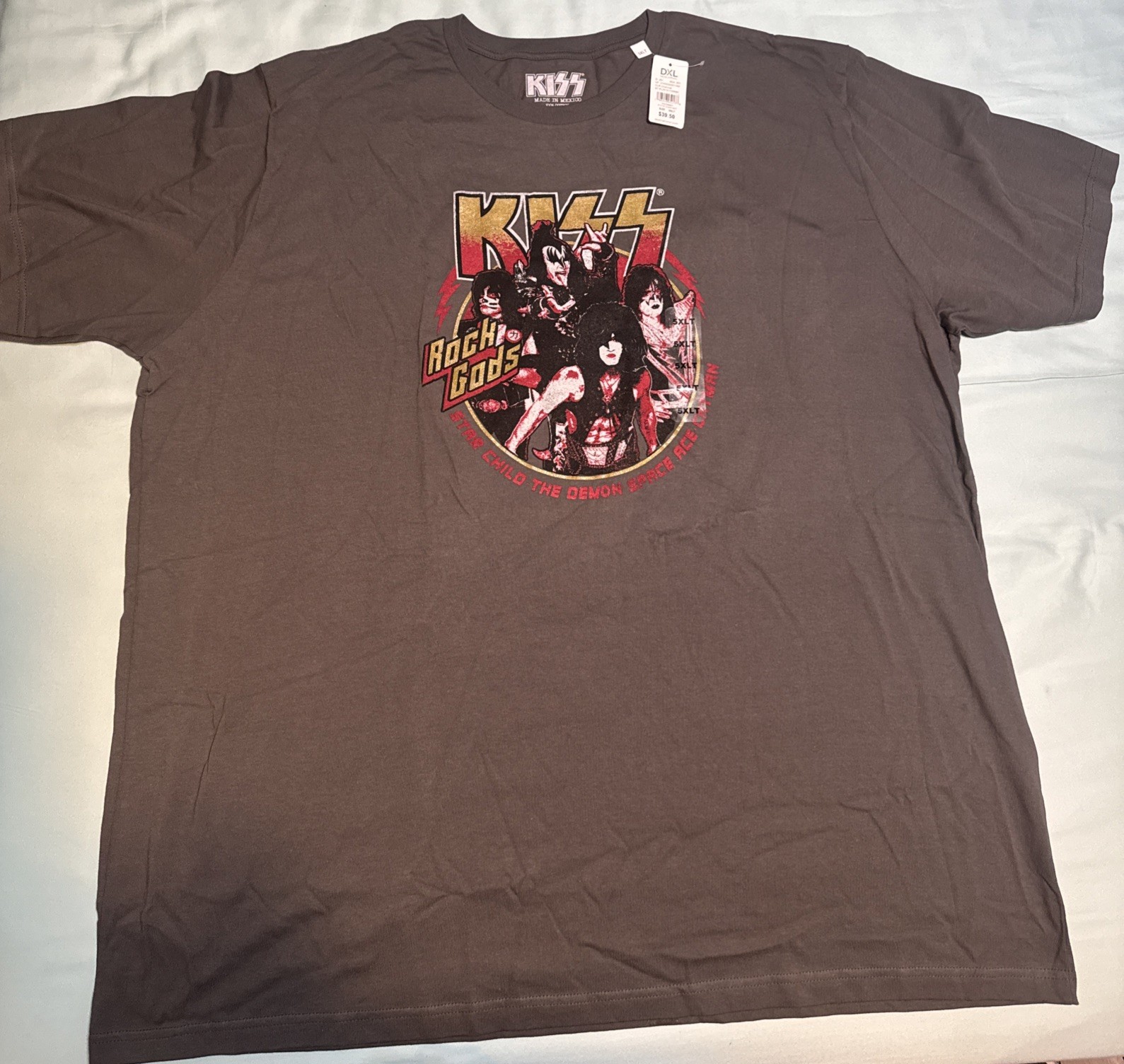 Kiss Rock Gods 5XLT T-shirt: NWT Big & Tall DXL