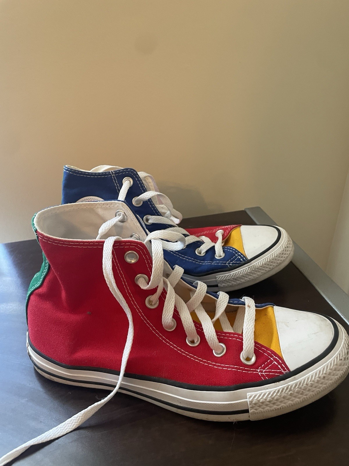 Converse Chuck Taylor All Star High Top Canvas Colorblock Lace-Up Sneakers