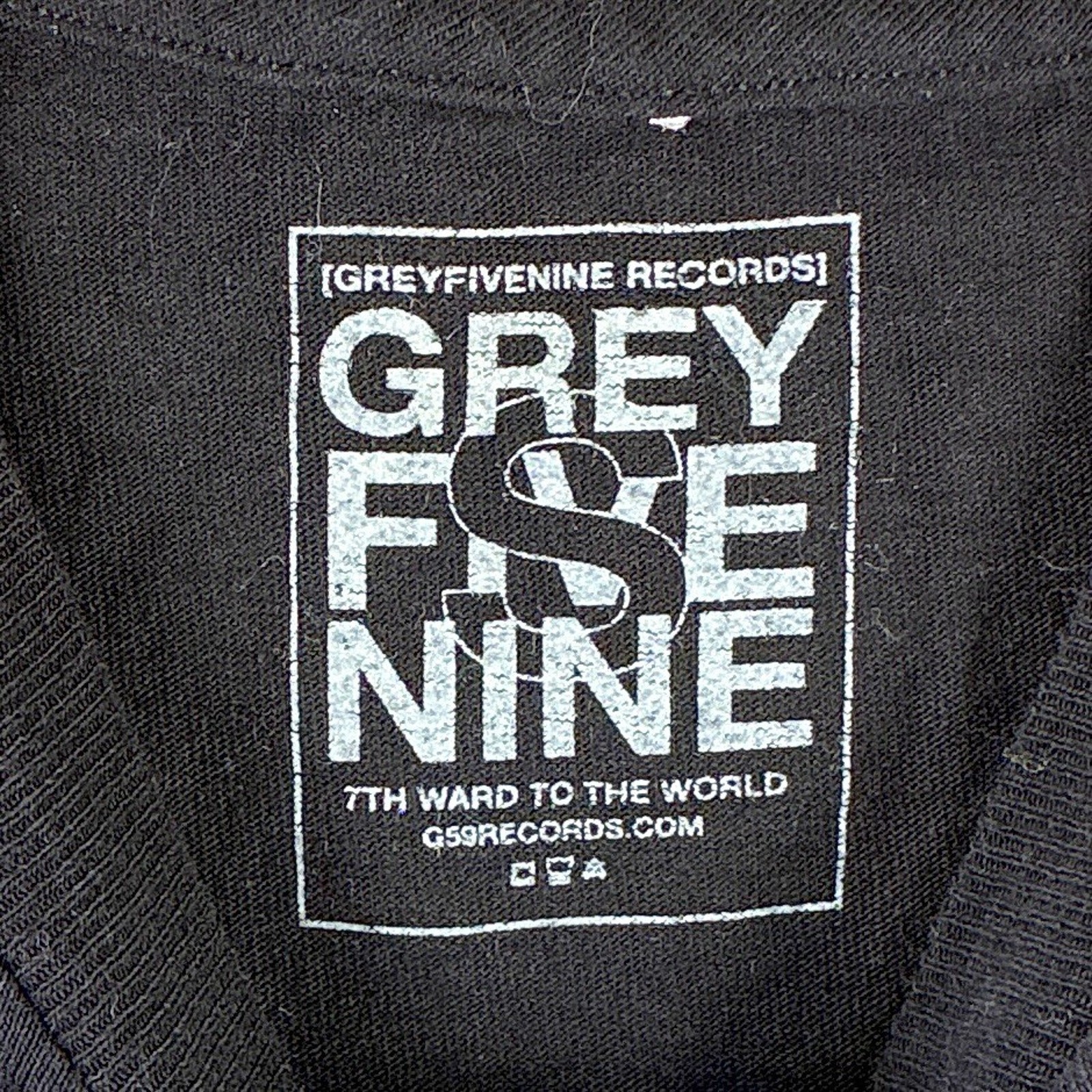 G59 Grey Five Records TShirt Mens S Black Nine Bored of Terror $uicideBoy$ Trap