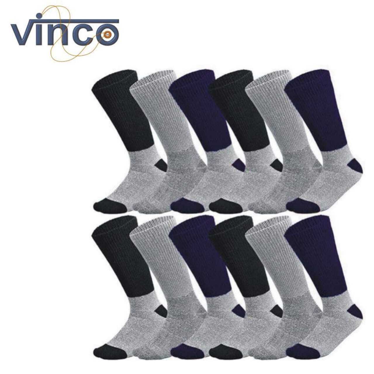 6-12 Pairs Thermal Diabetic Socks Thick Warm Winter Non-Binding Loose Crew Socks