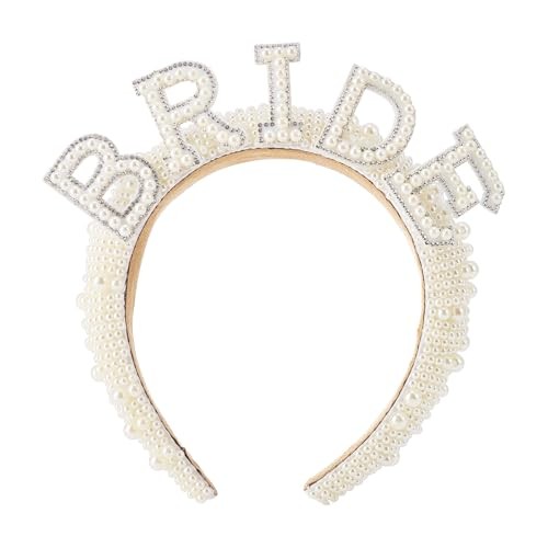 Elegant Pearl Bride Headband Bride To Be Headband with Exquisite Pearls Bridal