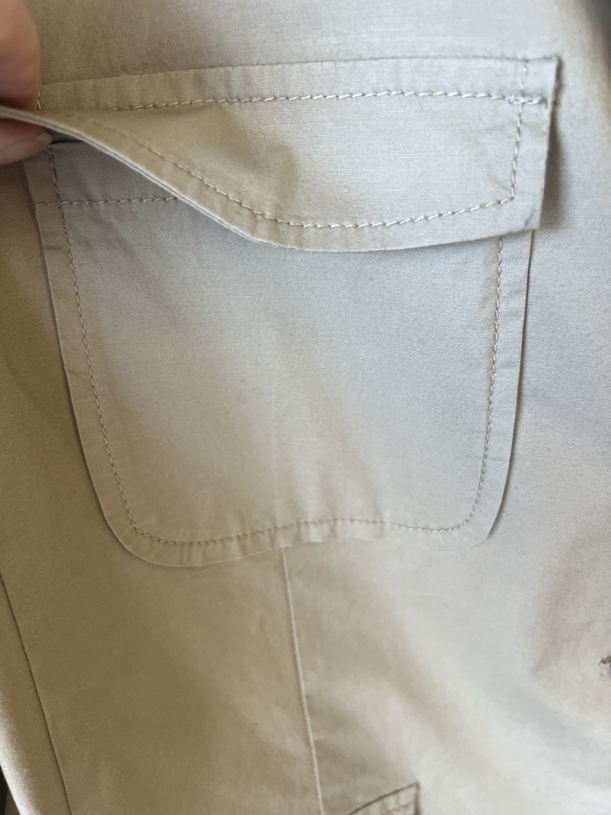 Talbots safari jacket womens size 16 in tan
