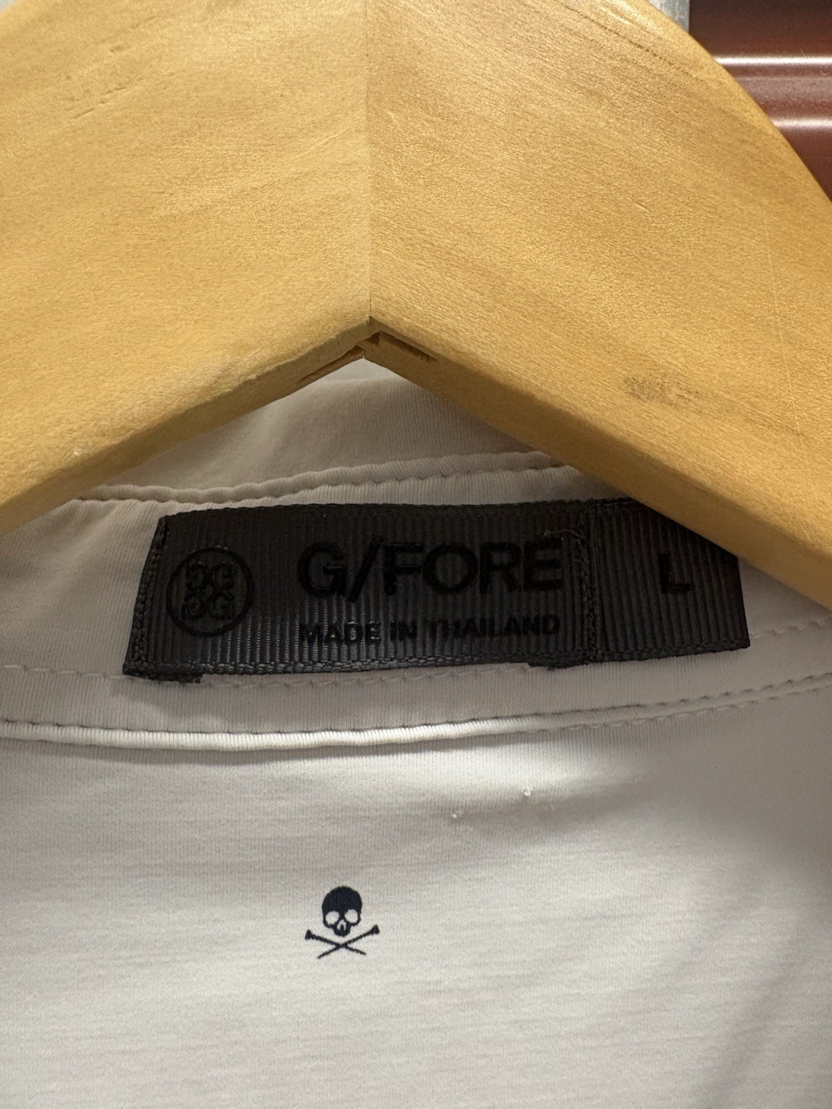 G/FORE Skull AOP Performance Golf Stretch White Casual Polo Size Men’s Large