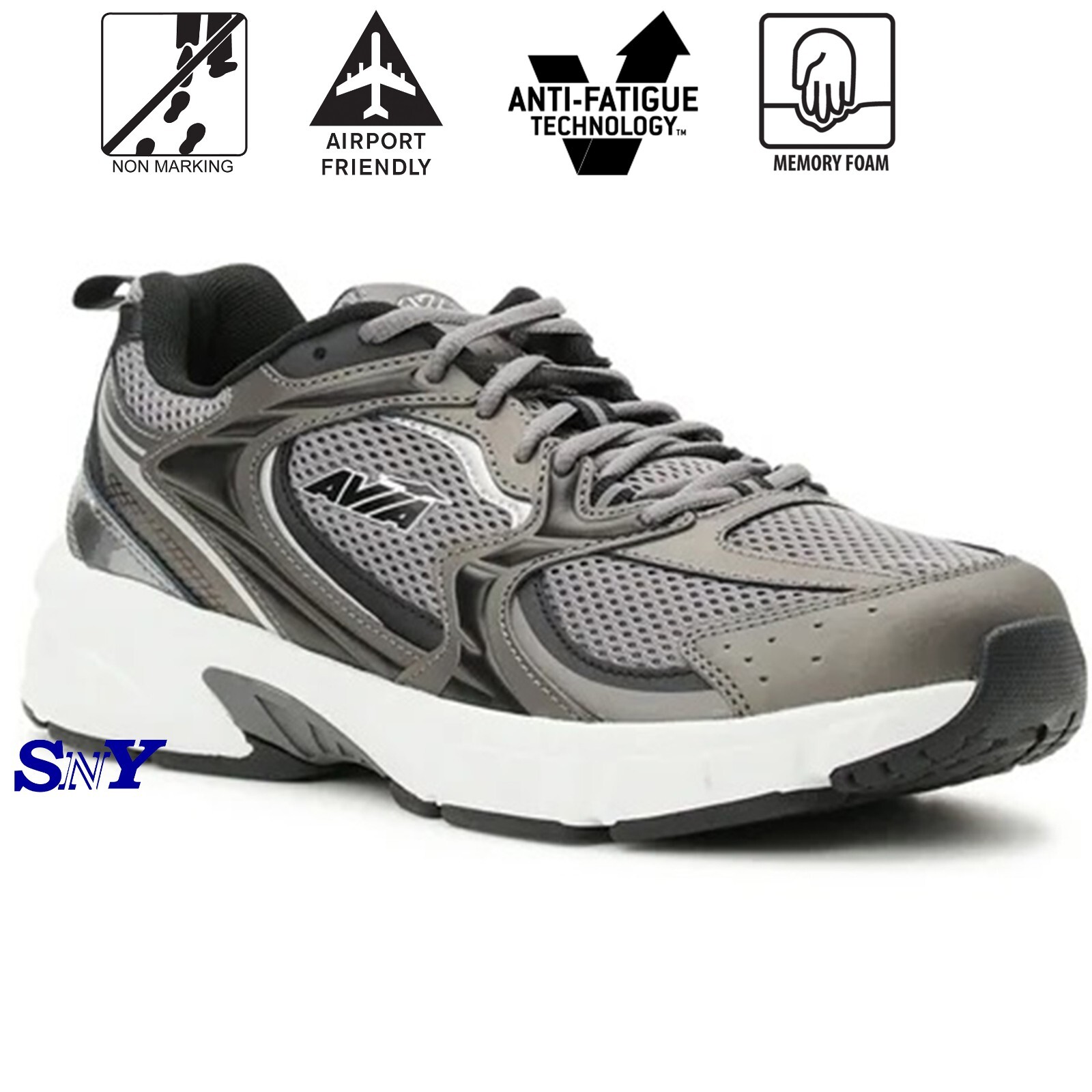 Avia Men’s 5000 Performance Walking Sneakers Lightweight Breathable Shoes