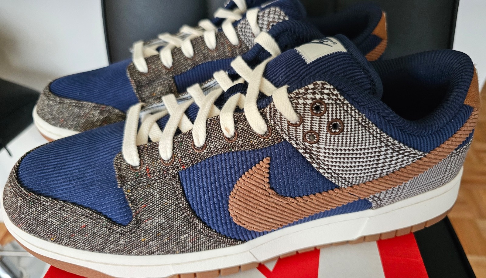 Nike Dunk Low PRM Midnight Navy/Ale Brown MEN’S Size 12 DS FQ8746410